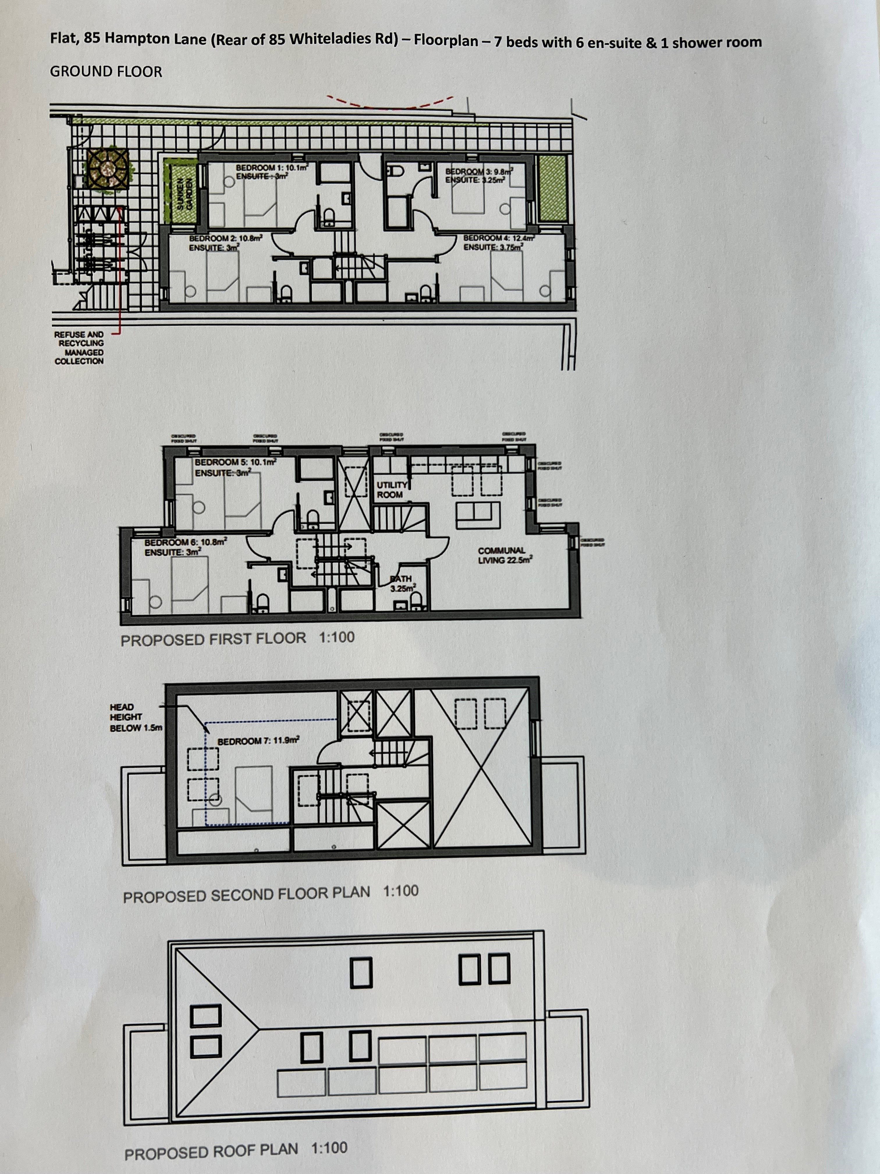 7 bed house to rent in Hampton Lane, Redland - Property Floorplan