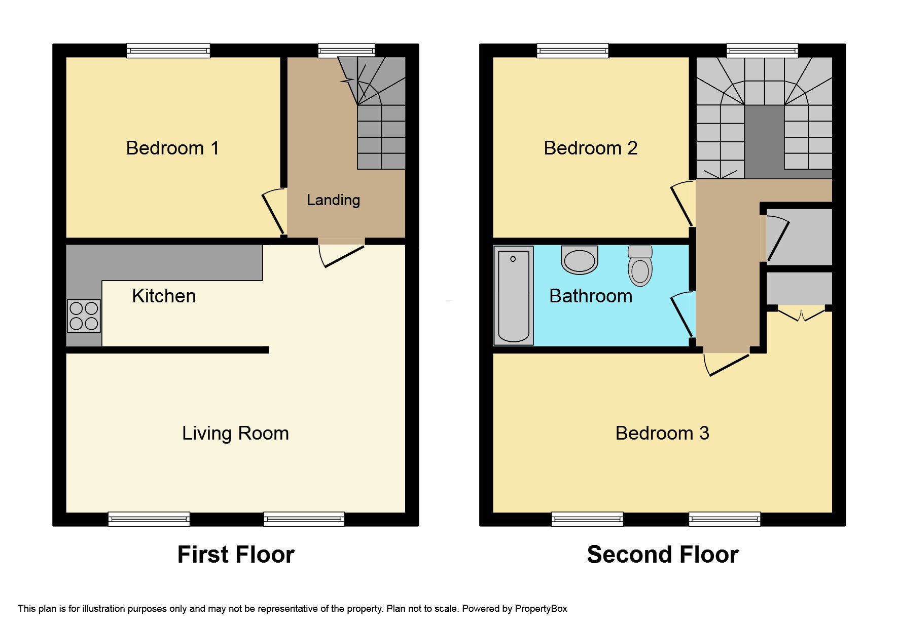 3 bed maisonette to rent in Portland Street, Clifton - Property Floorplan