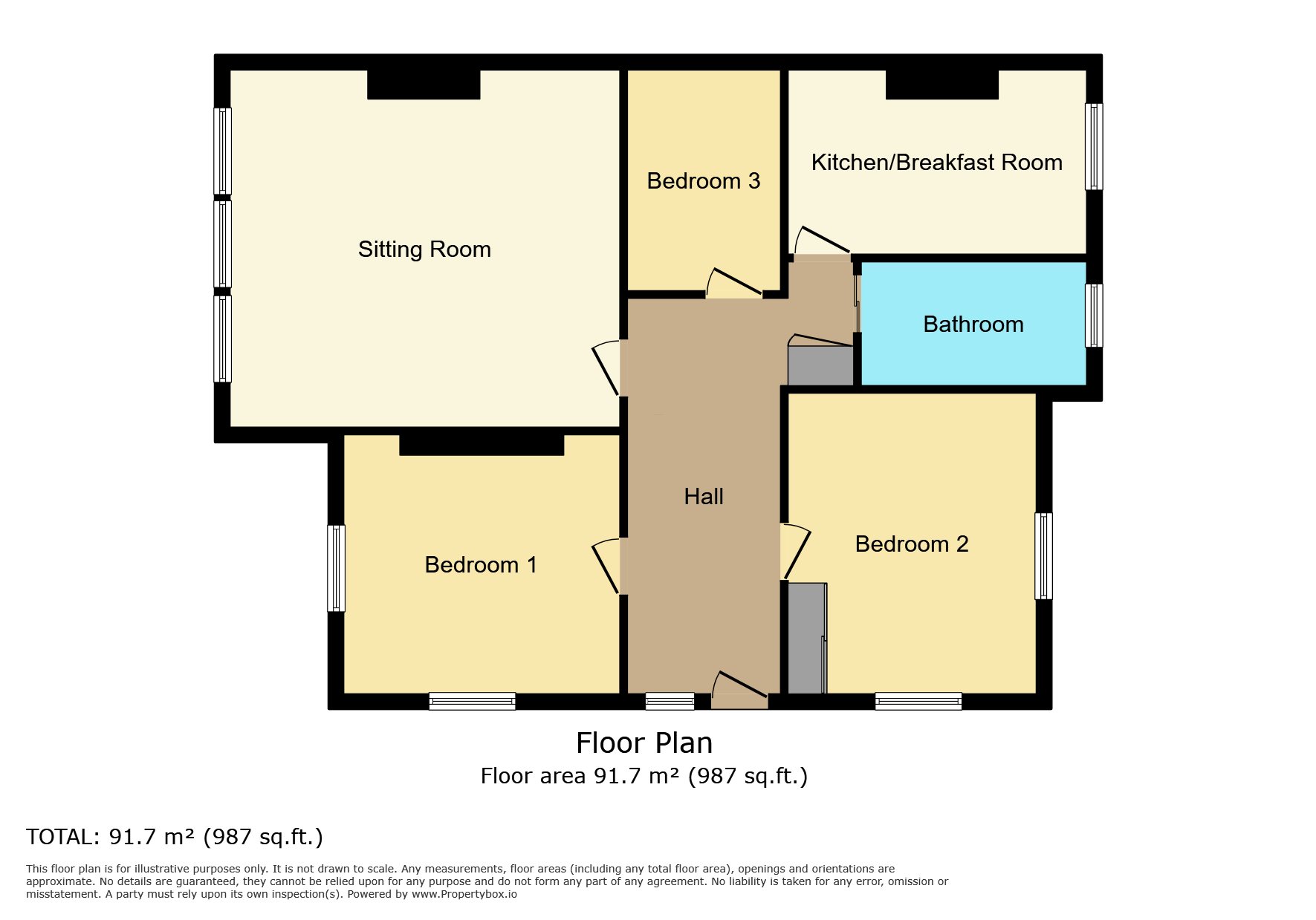 3 bed flat to rent in Cambridge Park, Redland - Property Floorplan