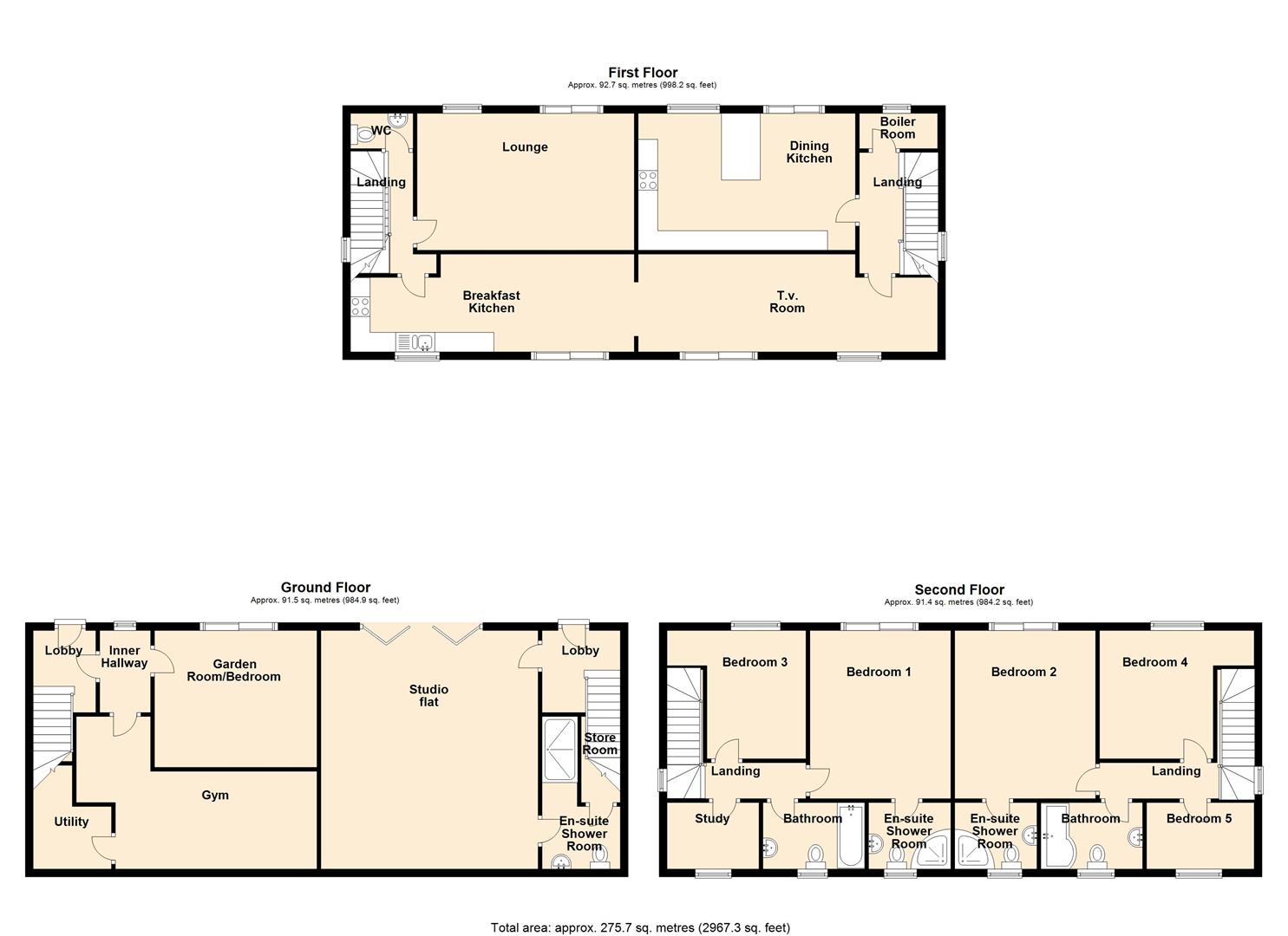 5 bed detached house for sale in Copley Lane, Halifax - Property Floorplan