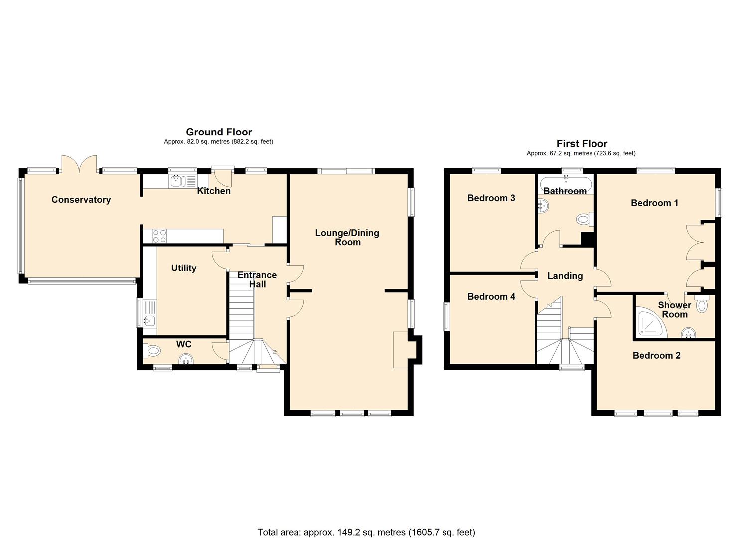 4 bed detached house for sale in Crossley Hill, Halifax - Property Floorplan