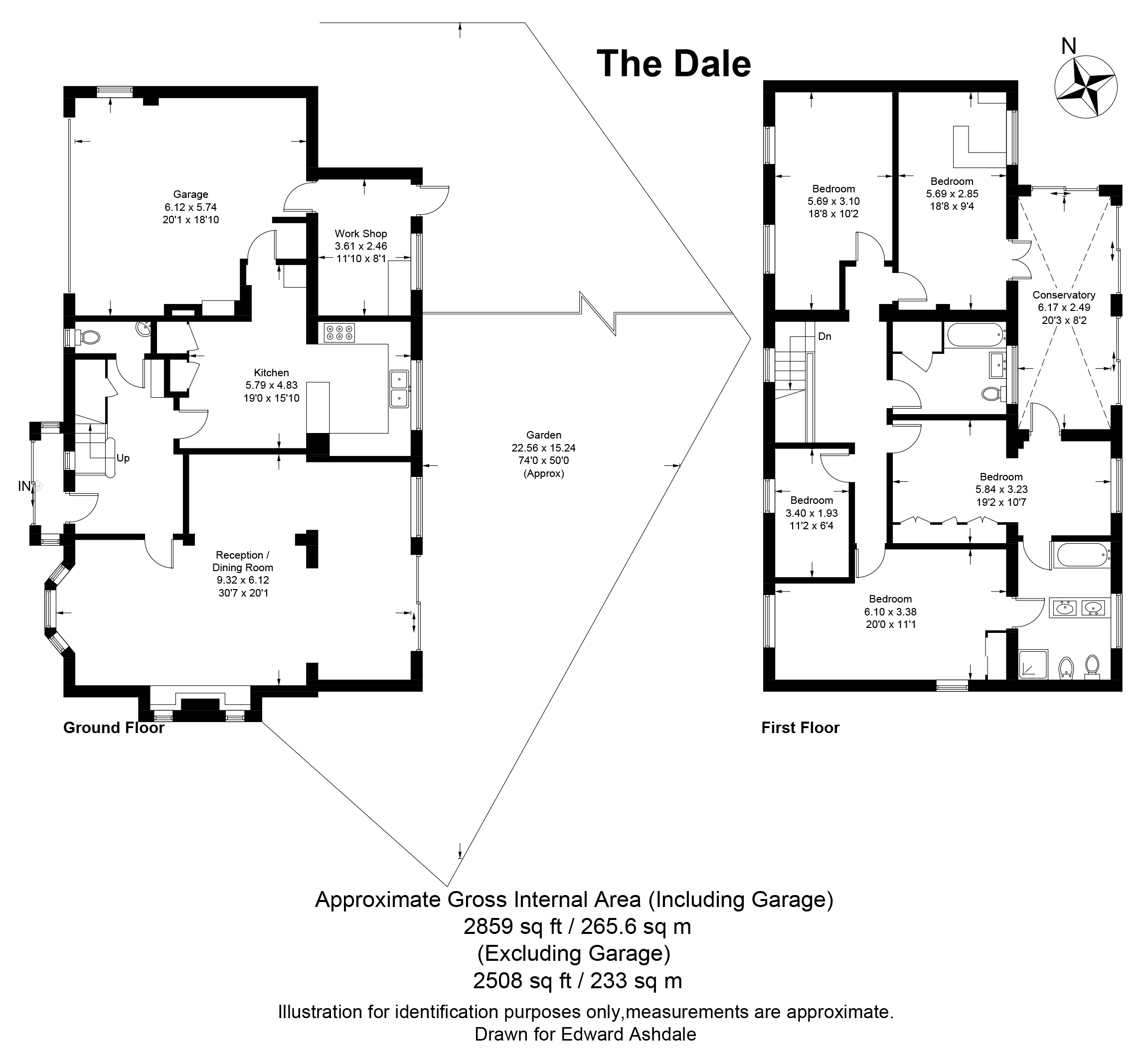 5 bed detached house for sale in The Dale, Keston - Property floorplan
