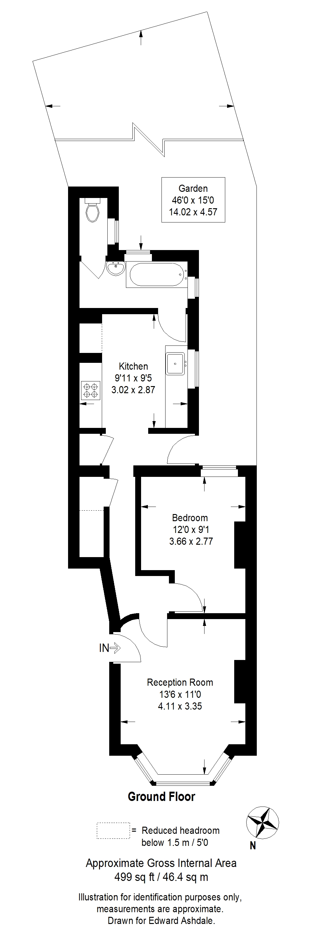 1 bed apartment for sale in Beckenham Lane, Bromley - Property floorplan