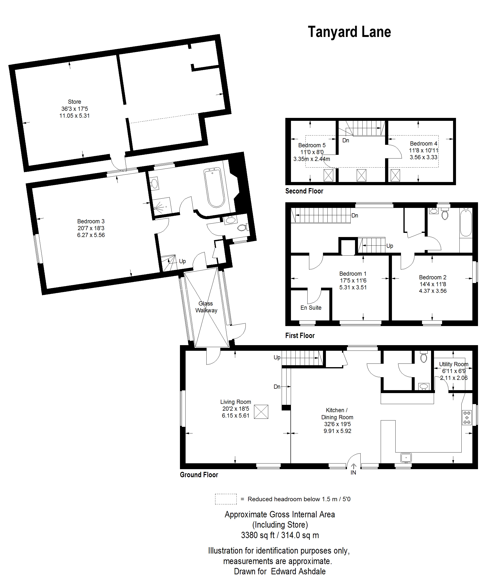 5 bed barn conversion for sale - Property floorplan