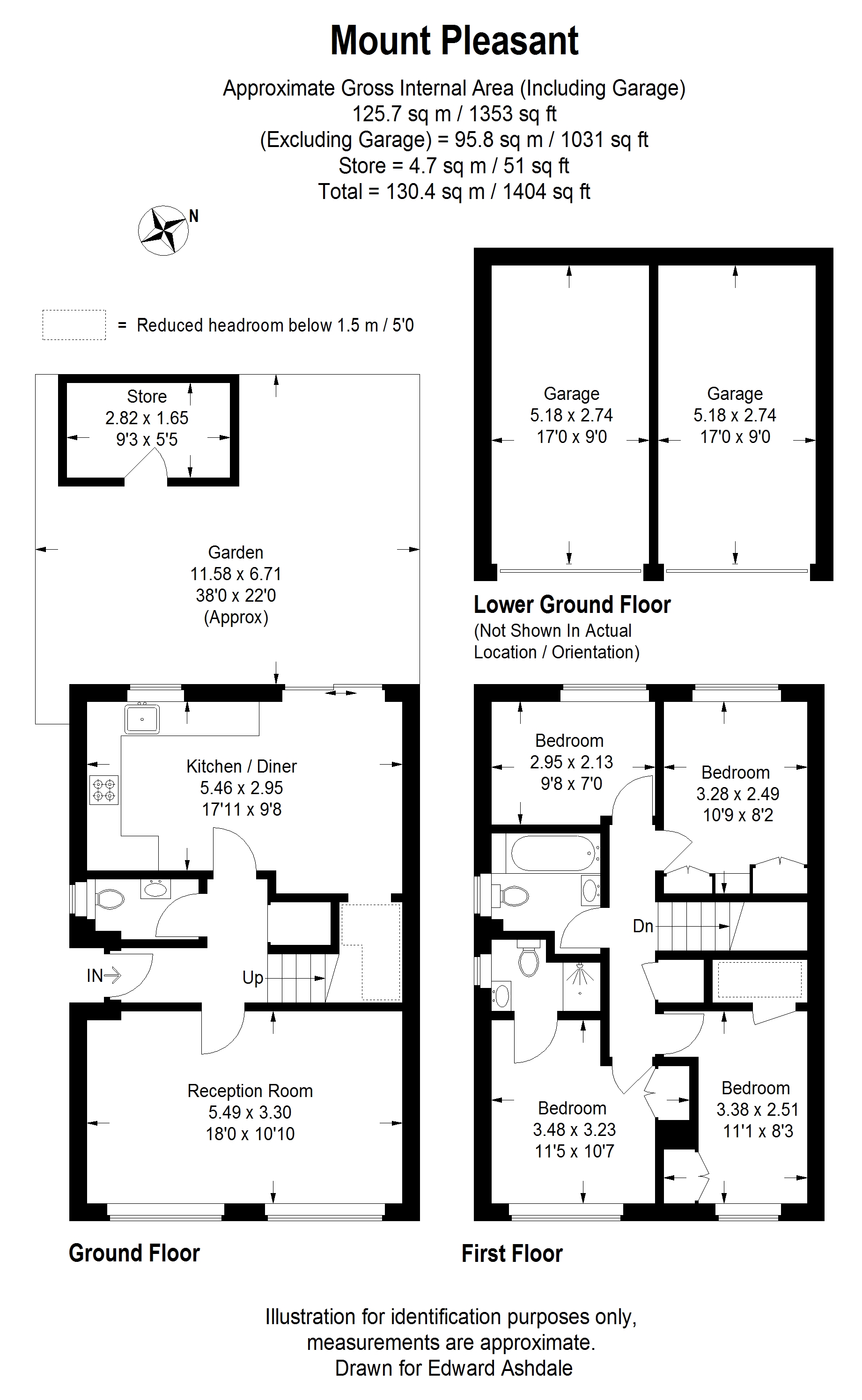4 bed semi-detached house for sale in Biggin Hill, Westerham - Property floorplan