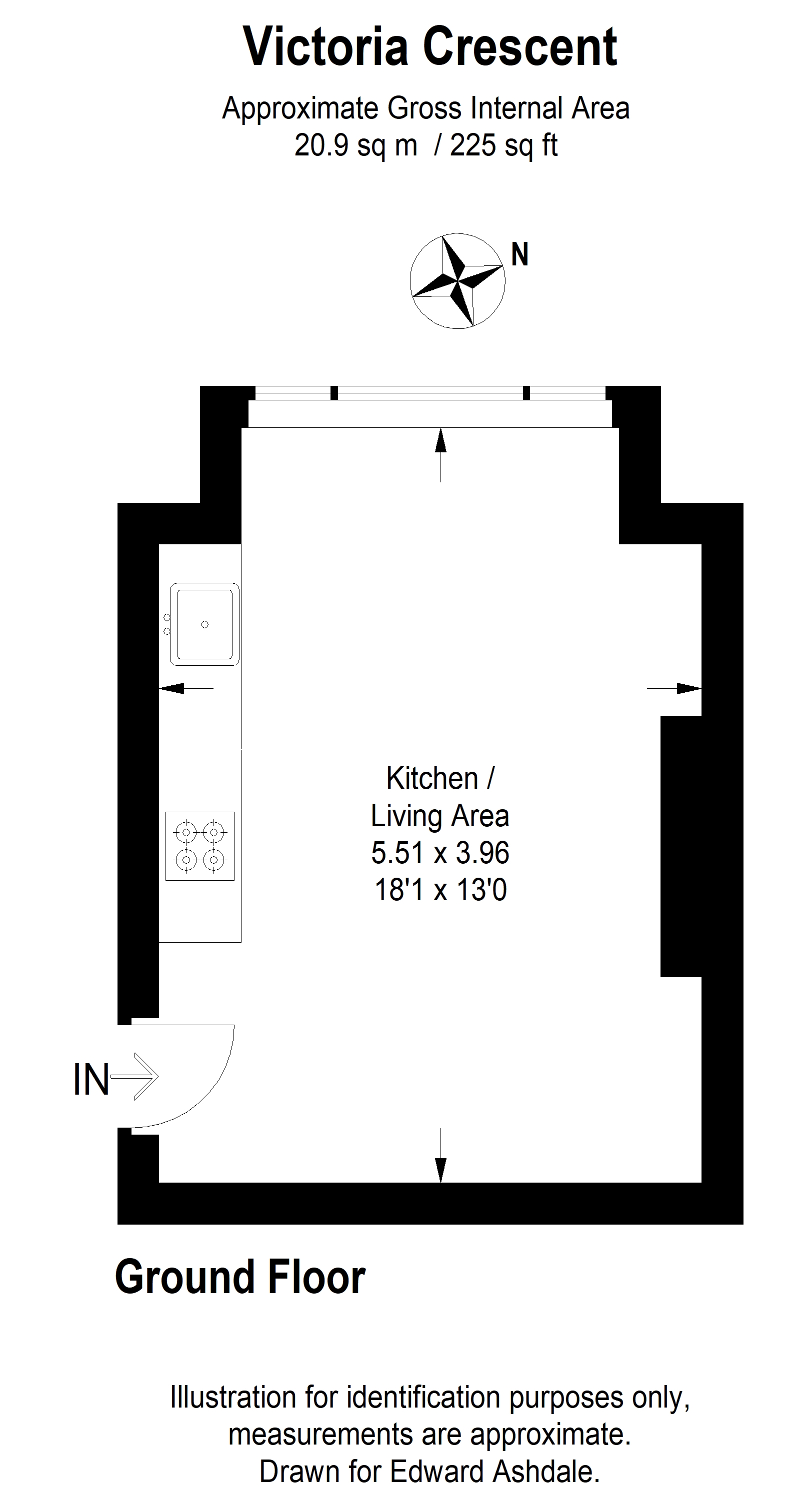 1 bed studio flat to rent  - Property Image 5
