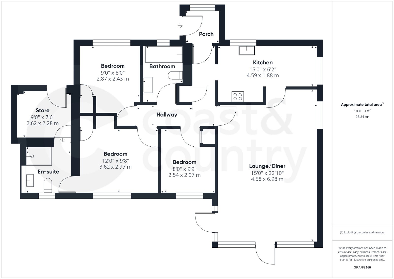 3 bed bungalow for sale in Crokers Way, Newton Abbot - Property floorplan