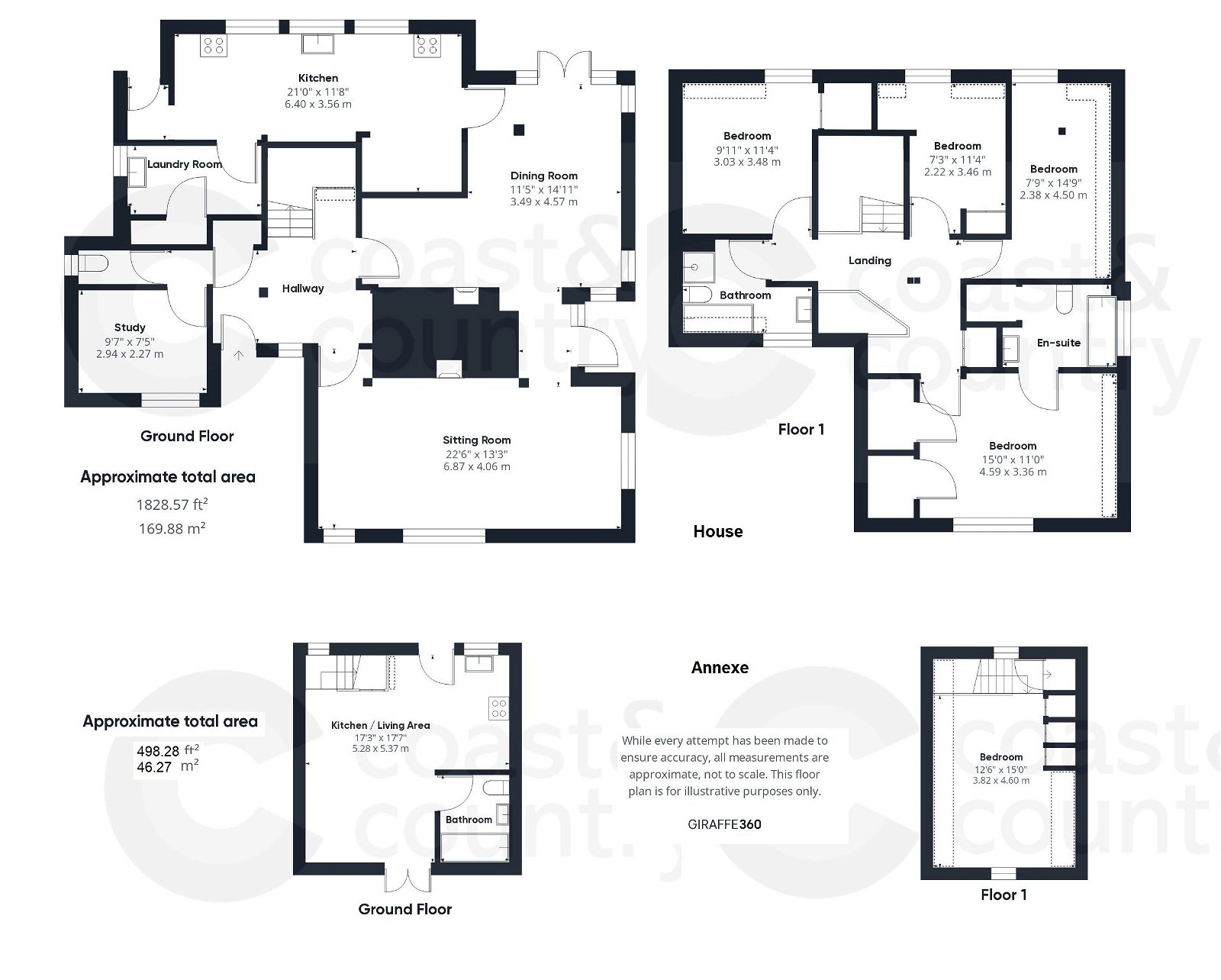 4 bed detached house for sale in Plymouth Road, Totnes - Property floorplan