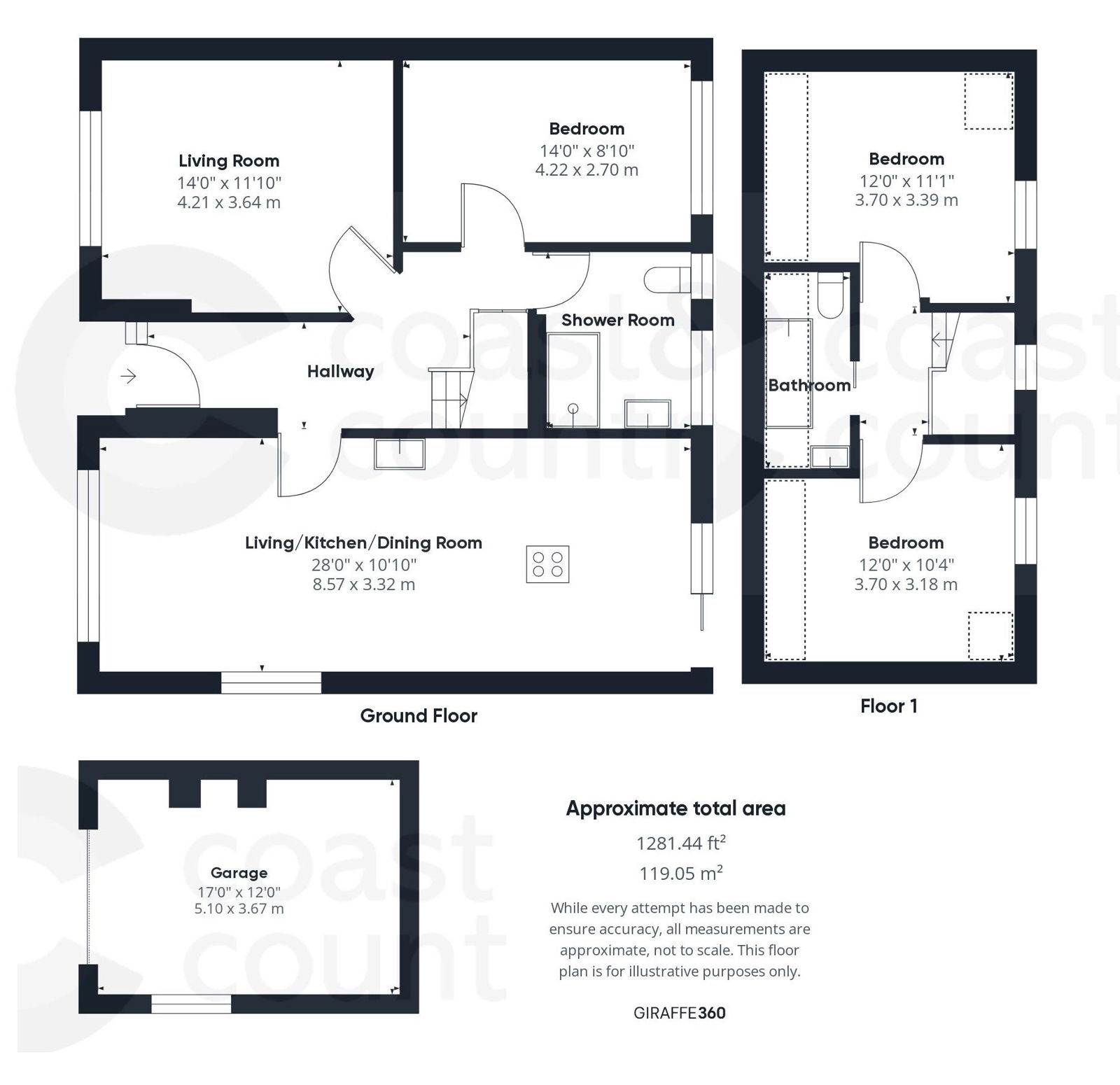 3 bed semi-detached bungalow for sale in Castle Way, Newton Abbot - Property floorplan