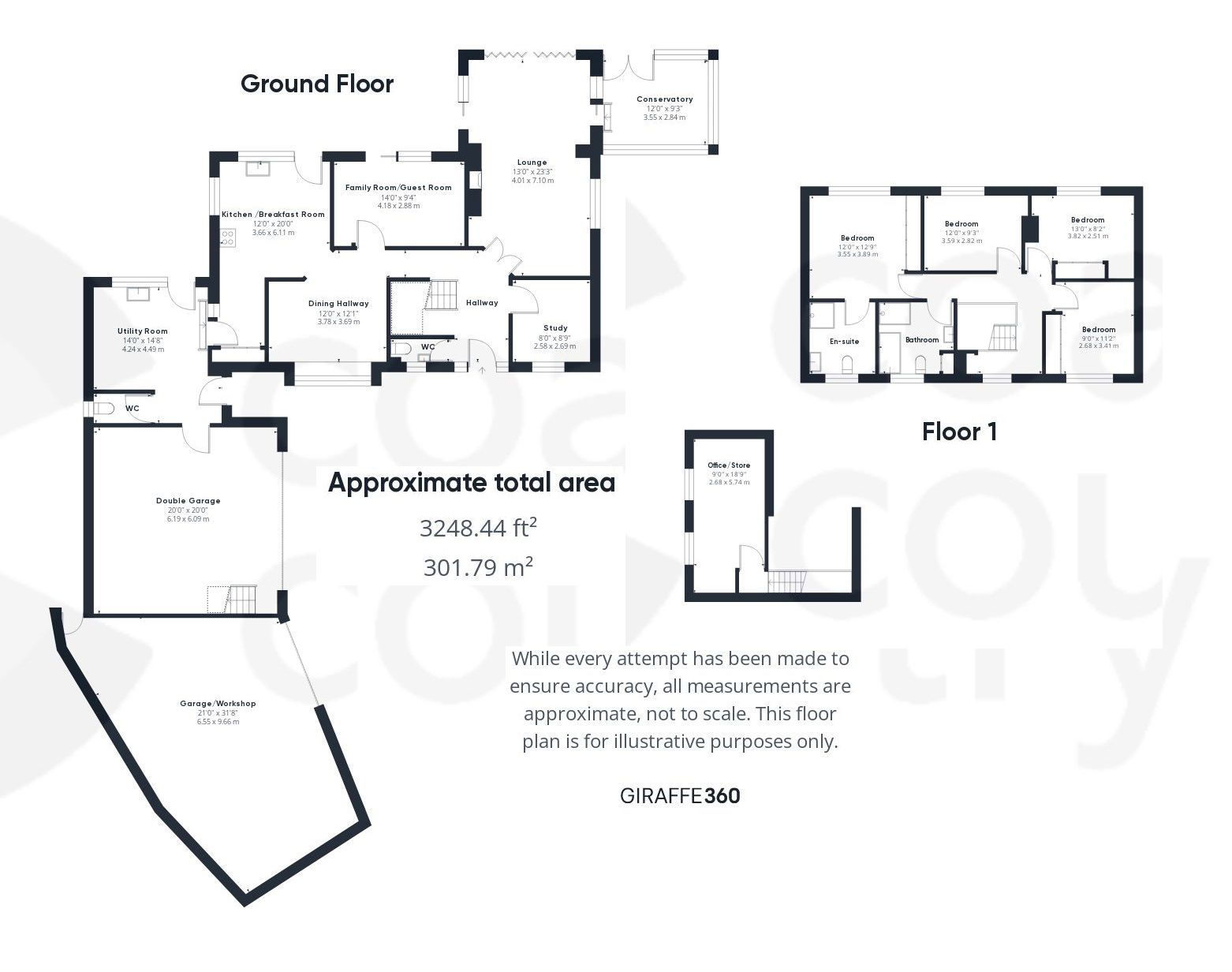 4 bed detached house for sale in Daccabridge Road, Newton Abbot - Property floorplan