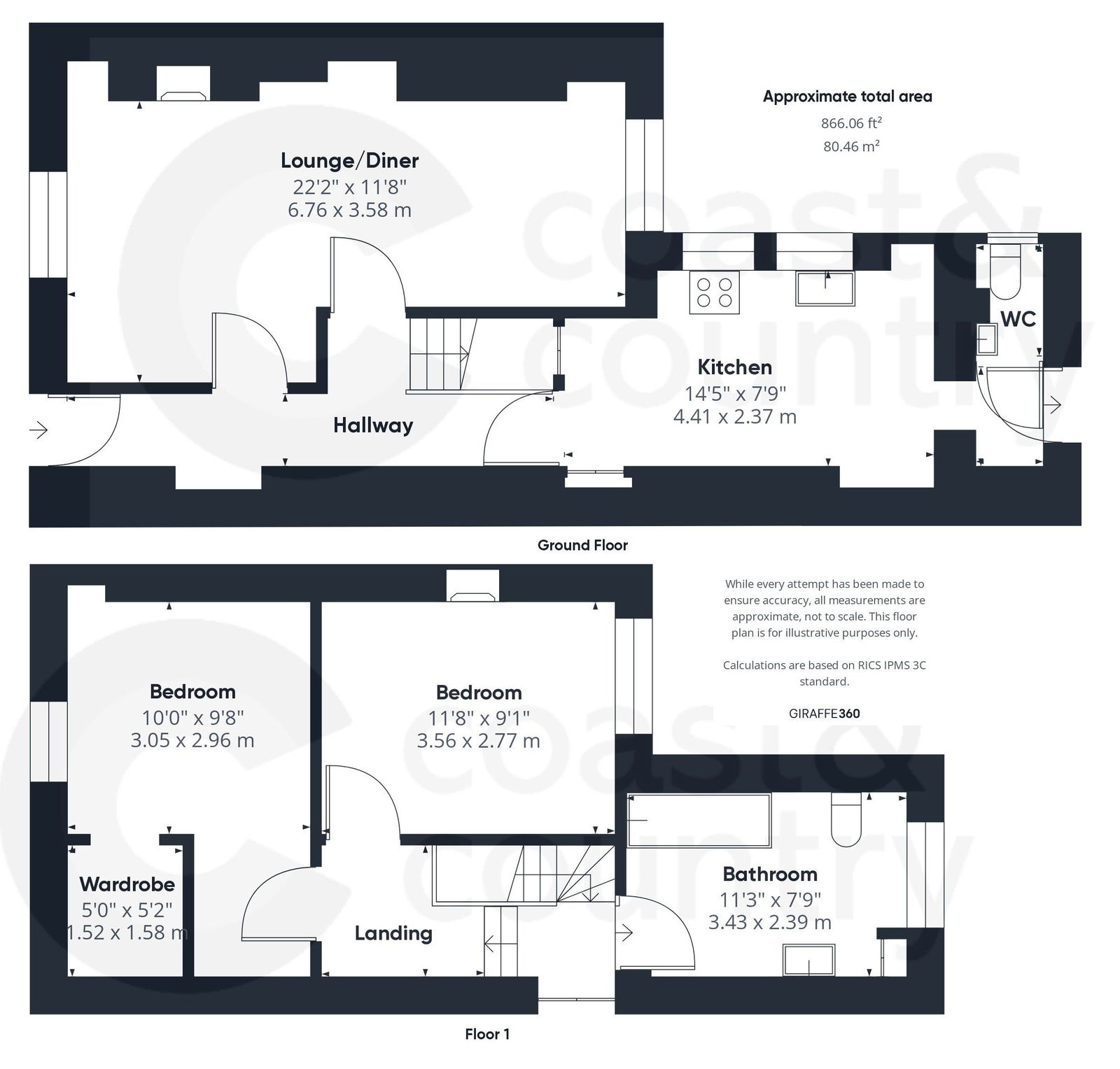 2 bed terraced house for sale in Grosvenor Terrace, Paignton - Property floorplan