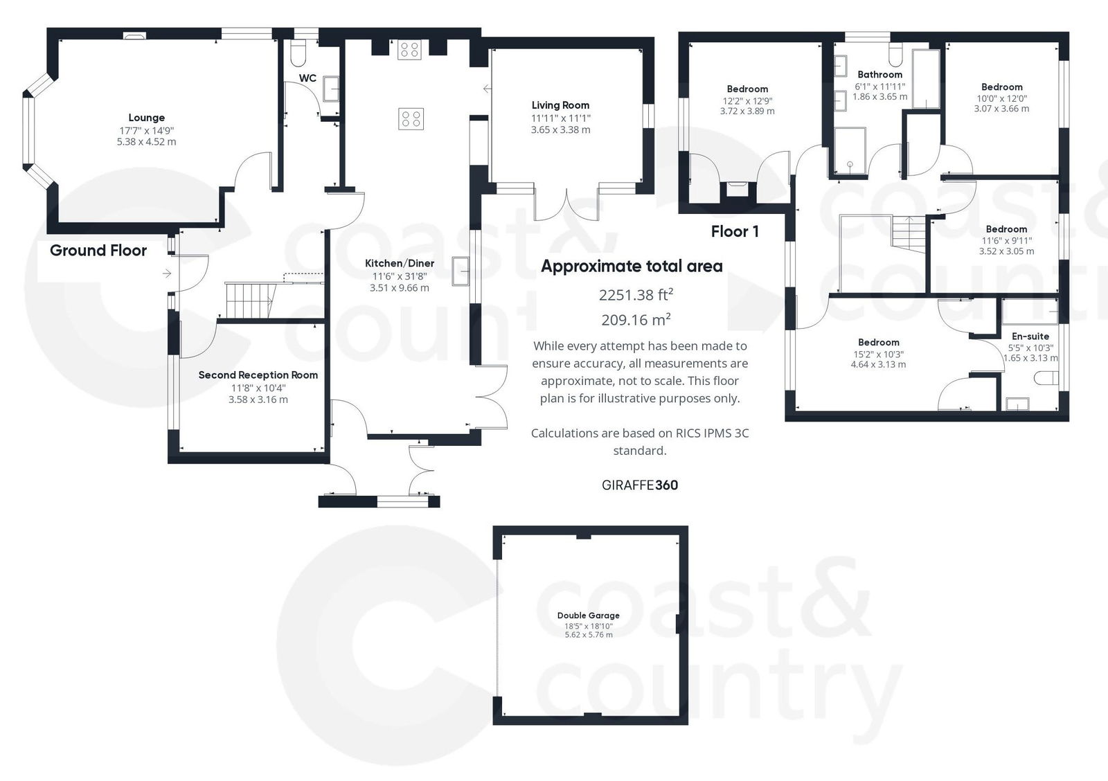 4 bed detached house for sale in South Road, Newton Abbot - Property floorplan