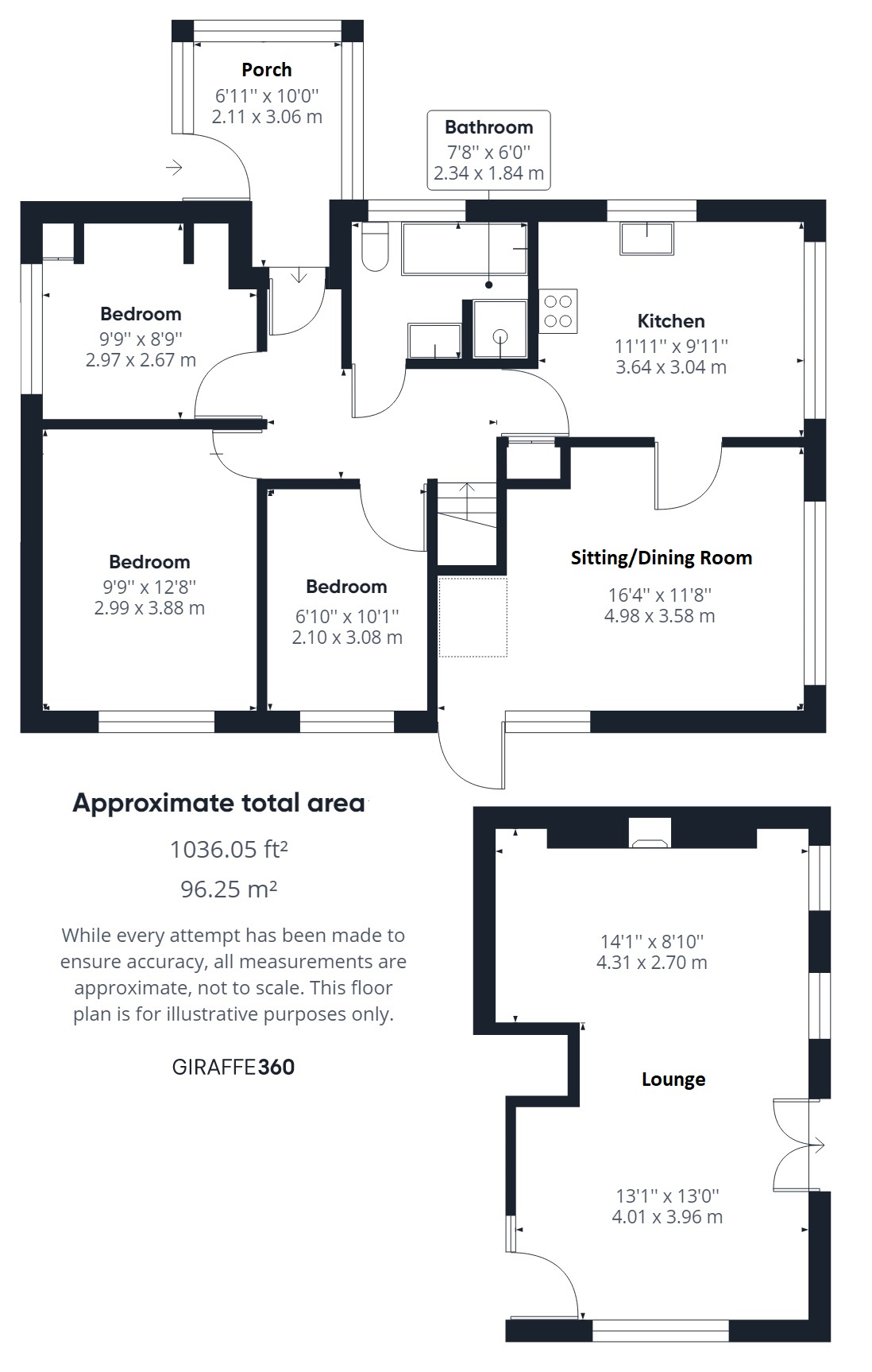 3 bed detached house for sale in Courtenay Road, Newton Abbot - Property floorplan