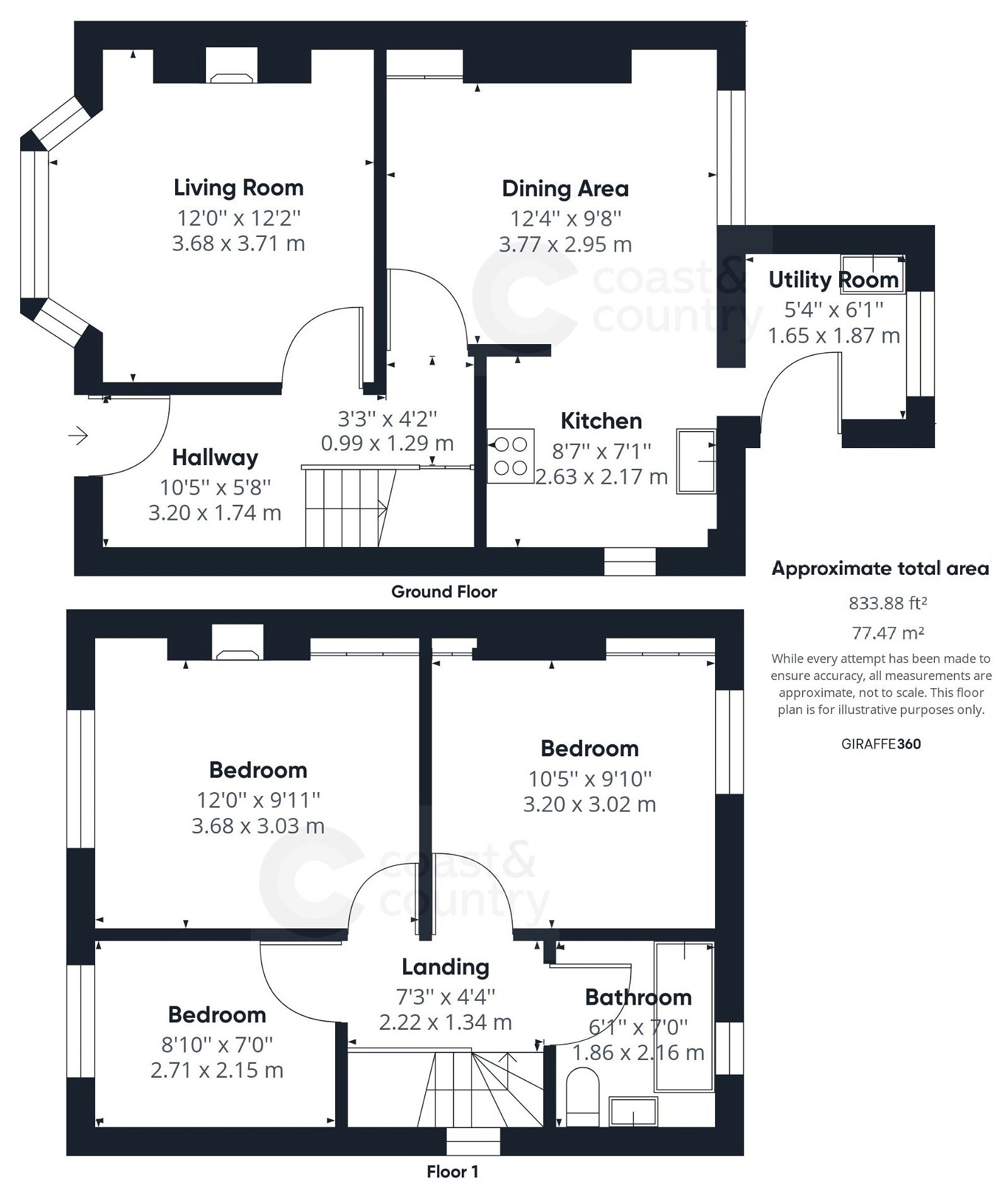 3 bed semi-detached house for sale in Silverwood Avenue, Newton Abbot - Property floorplan