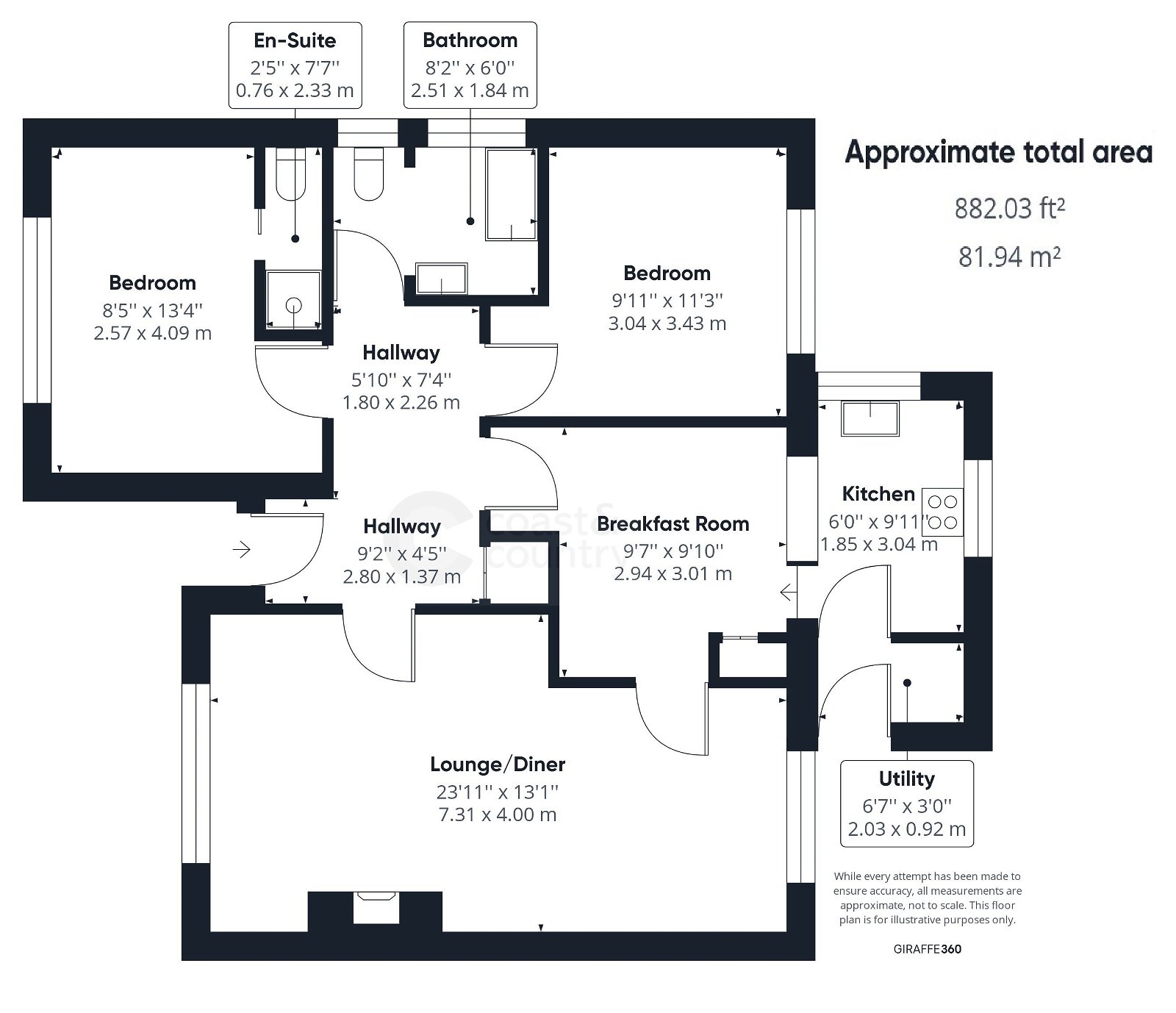 2 bed bungalow for sale in Edgelands Lane, Newton Abbot - Property floorplan