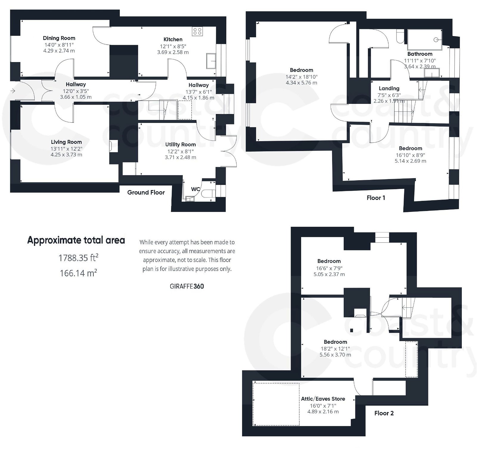 4 bed terraced house for sale in North Street, Newton Abbot - Property floorplan