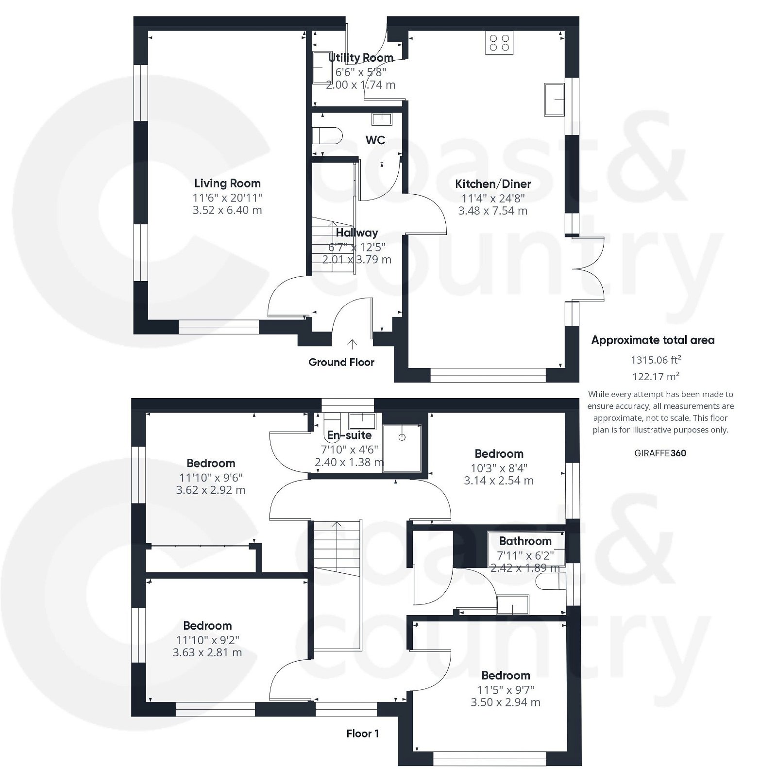 4 bed detached house for sale in Teal Close, Kingsteignton - Property floorplan