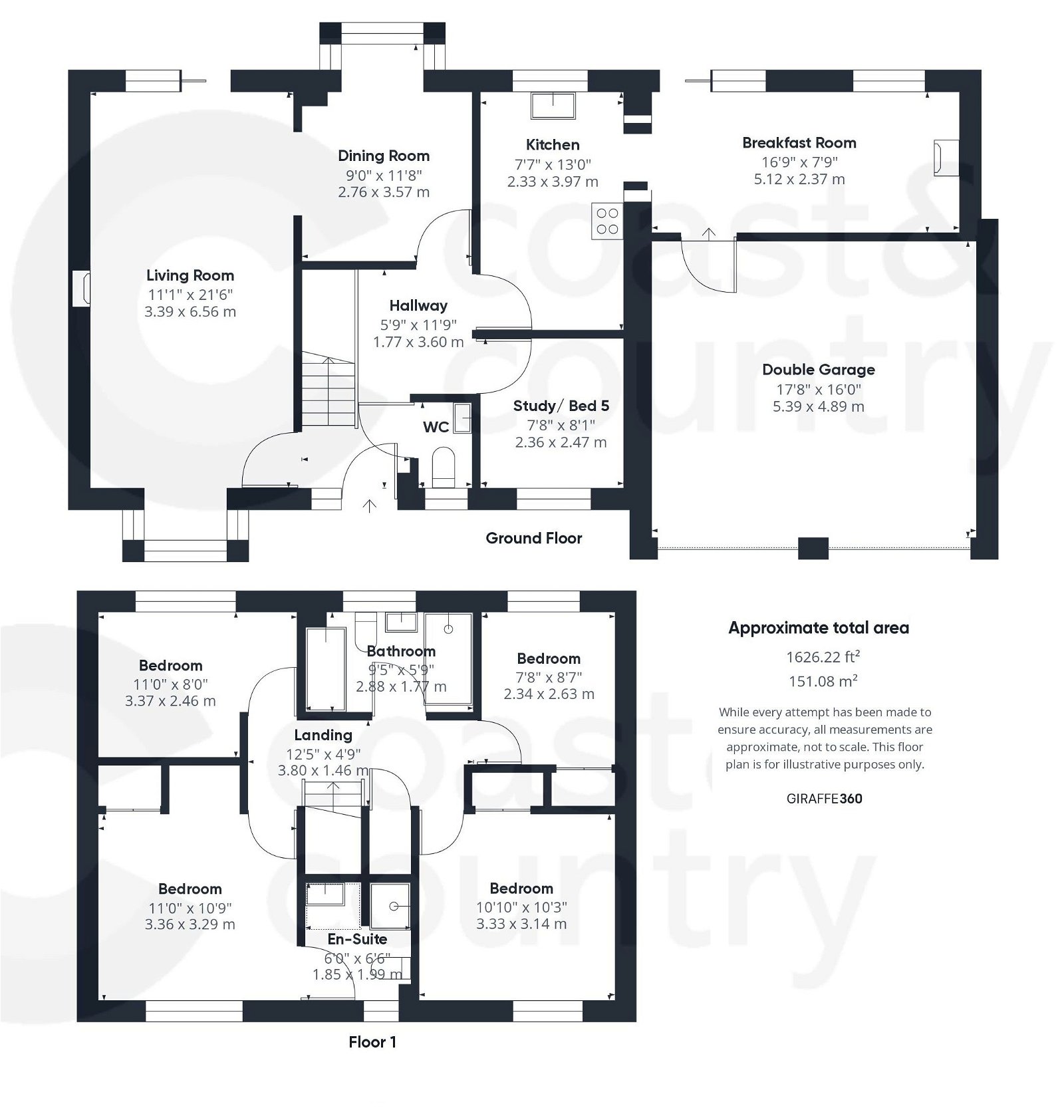 4 bed detached house for sale in Stoneleigh Close, Newton Abbot - Property floorplan