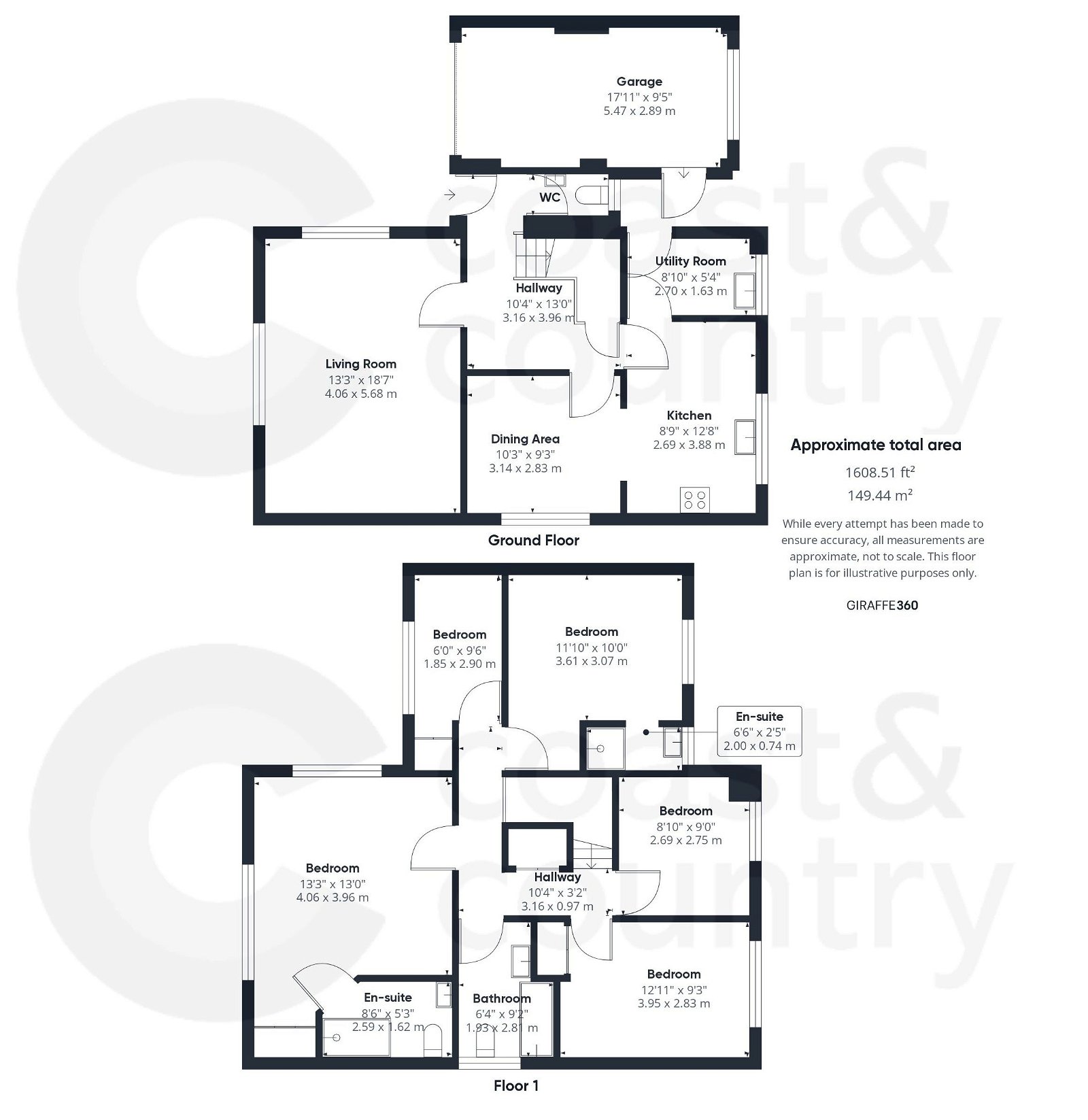 5 bed detached house for sale in Down View Road, Newton Abbot - Property floorplan