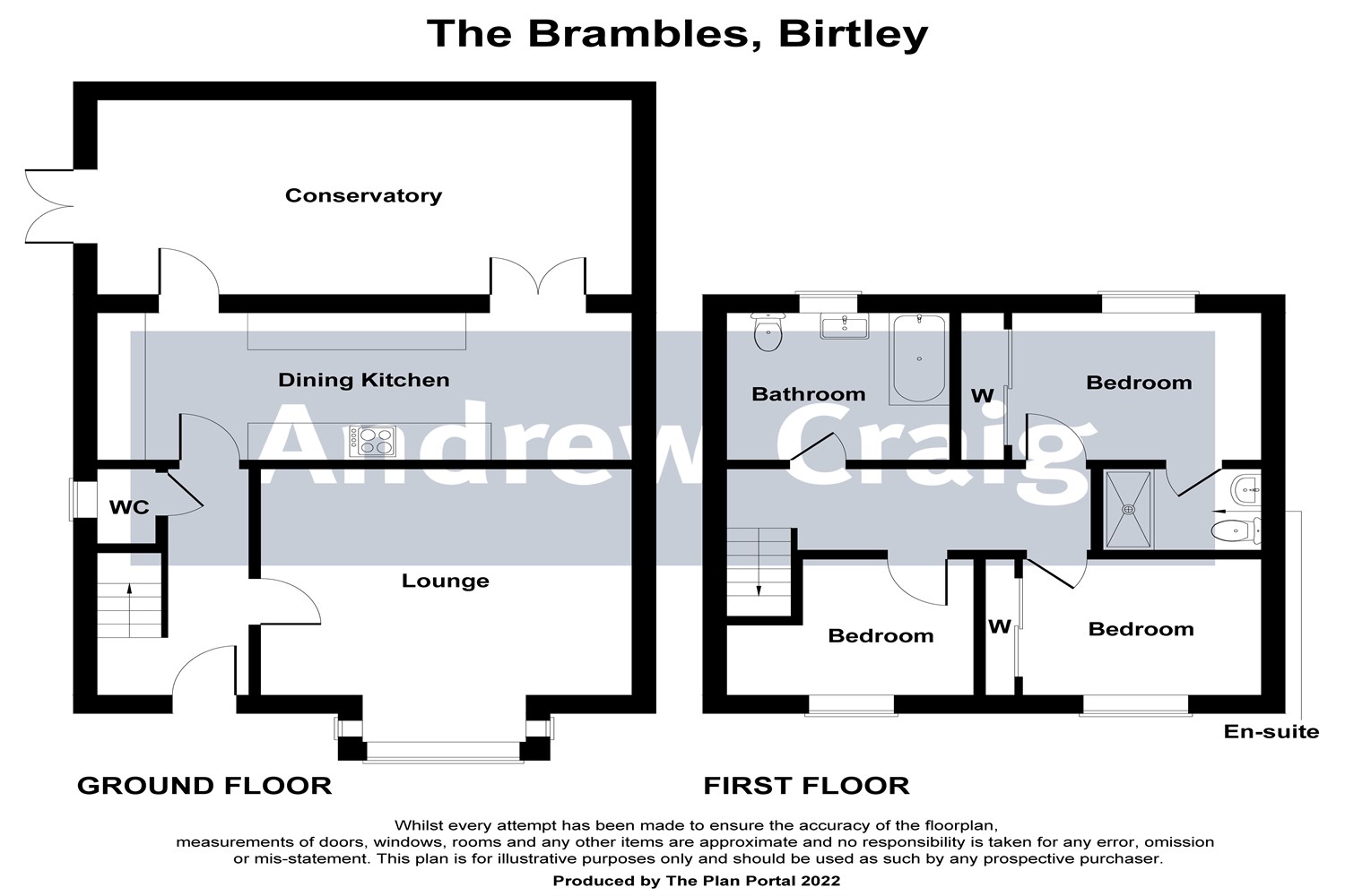 3 bed detached house for sale in The Brambles, Birtley - Property floorplan