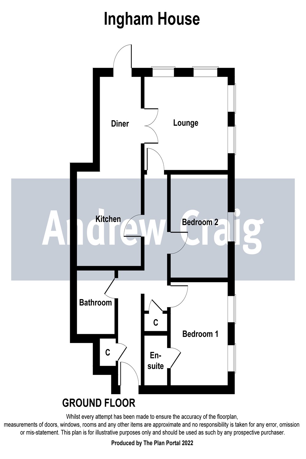 2 bed flat for sale in Horsley Hill Road, South Shields - Property floorplan