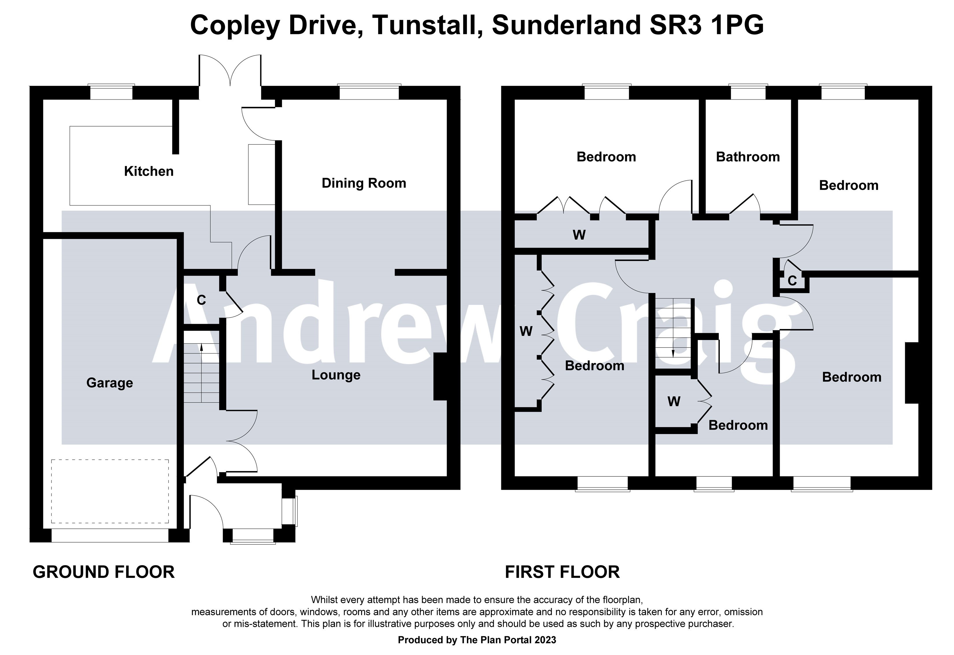 4 bed semi-detached house for sale in Copley Drive, Sunderland - Property floorplan