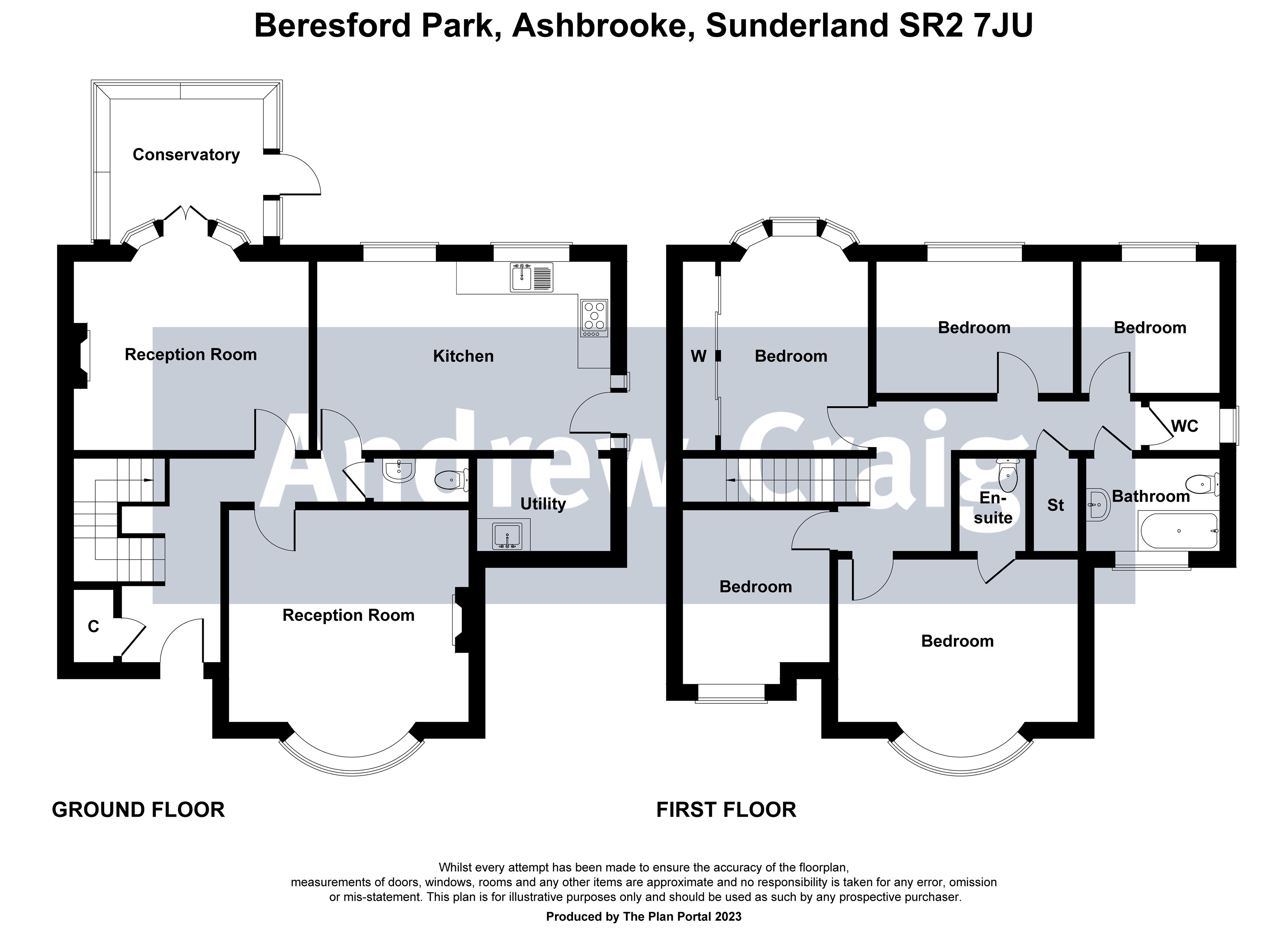 5 bed semi-detached house for sale in Ashbrooke, Sunderland - Property floorplan