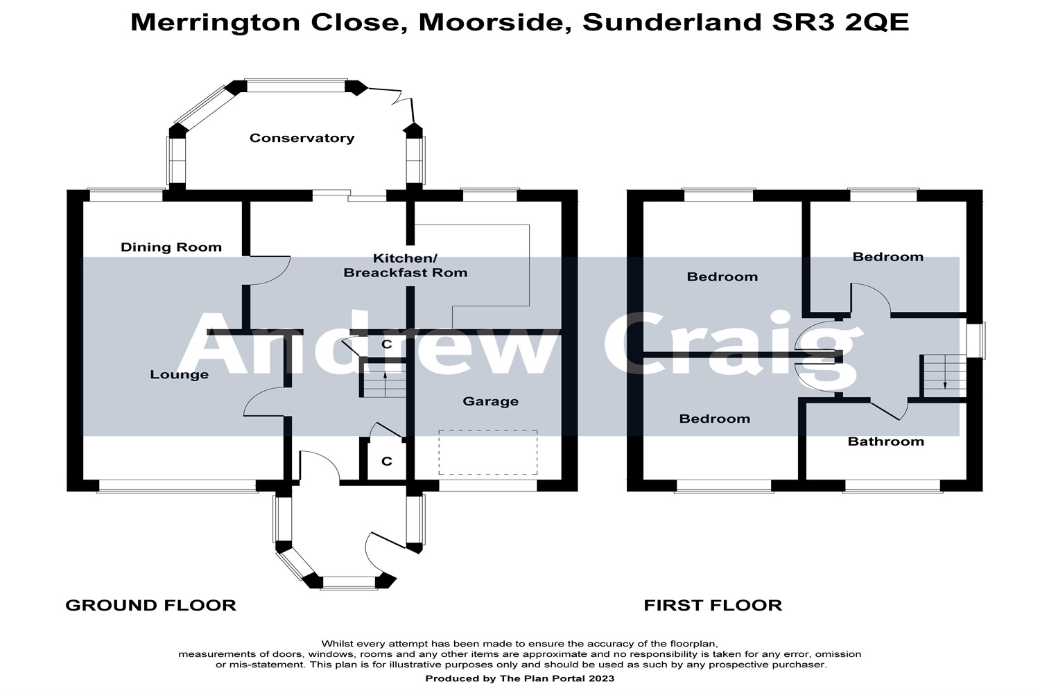 3 bed semi-detached house for sale in Moorside, Sunderland - Property floorplan