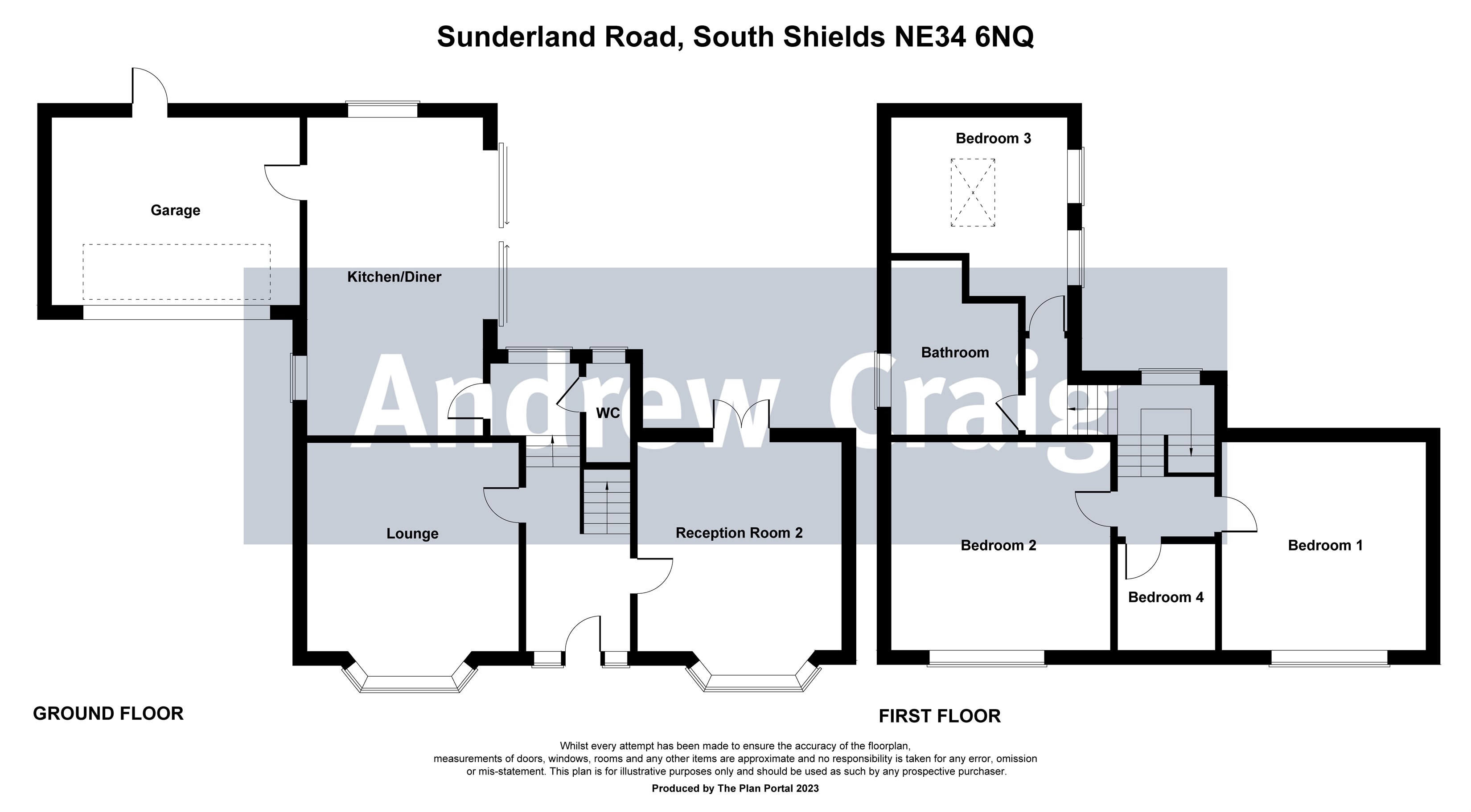 4 bed detached house for sale in Sunderland Road, South Shields - Property floorplan