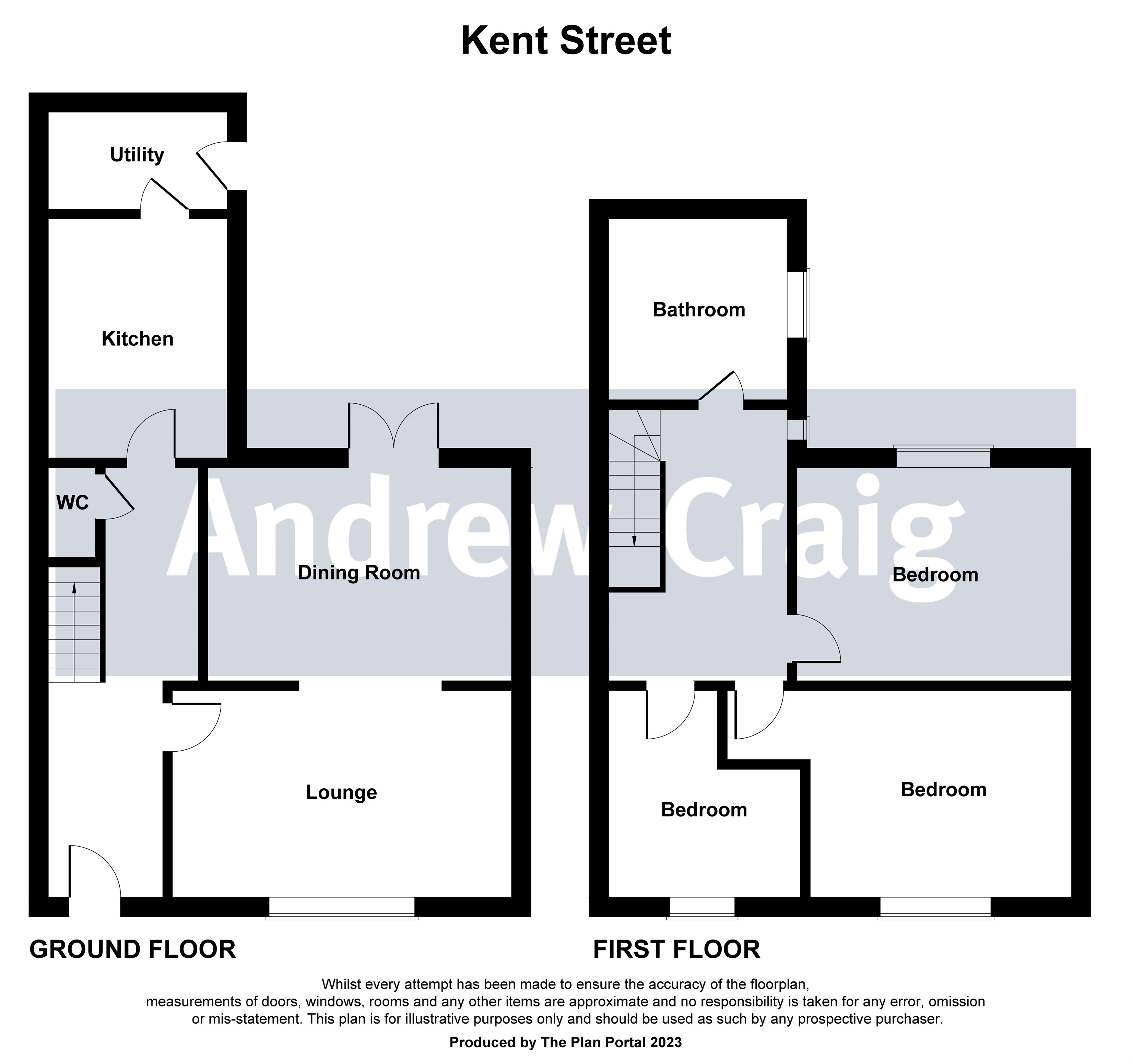 3 bed house for sale in Kent Street, Jarrow - Property floorplan