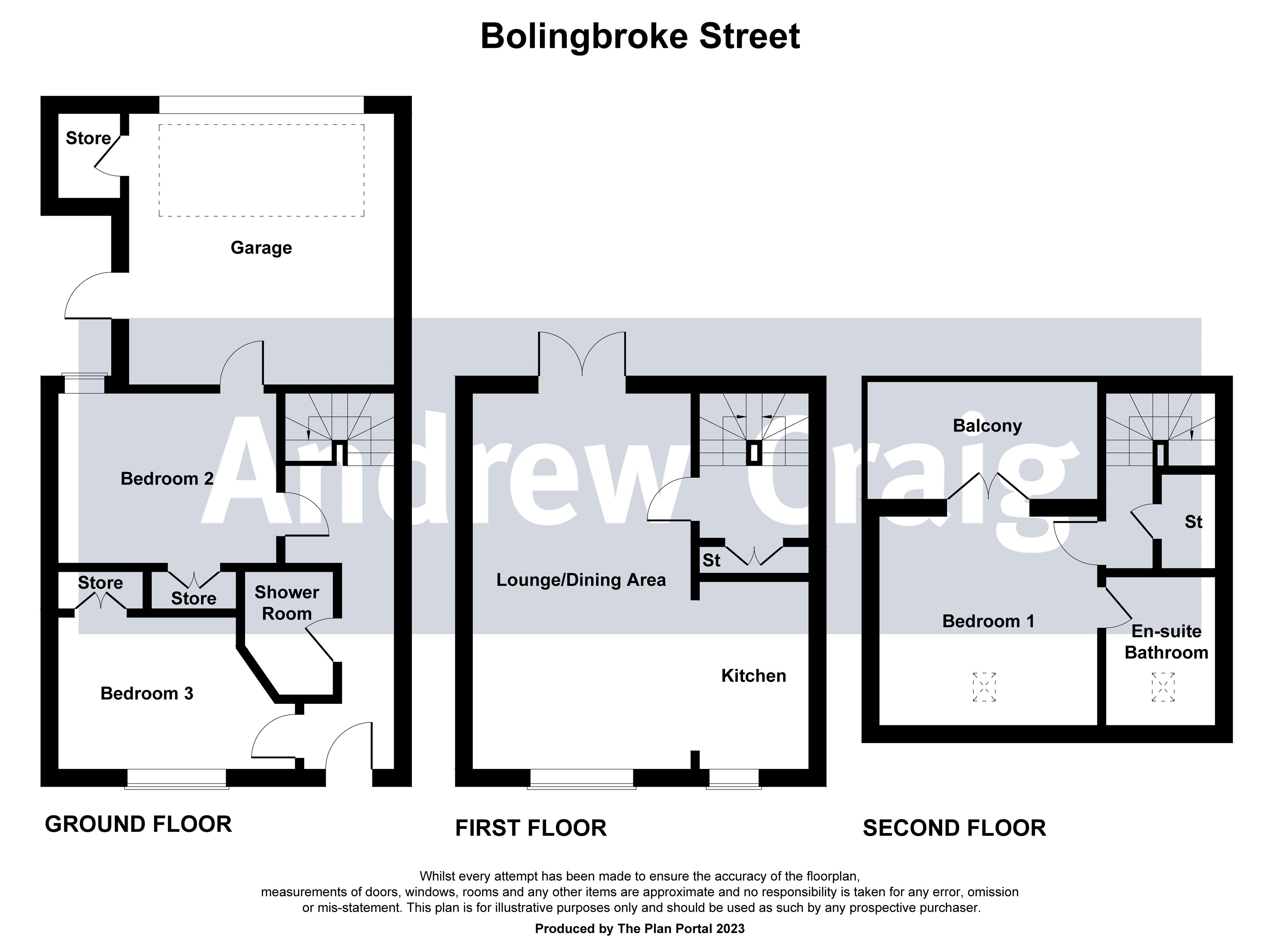 3 bed house for sale in Bolingbroke Street, South Shields - Property floorplan