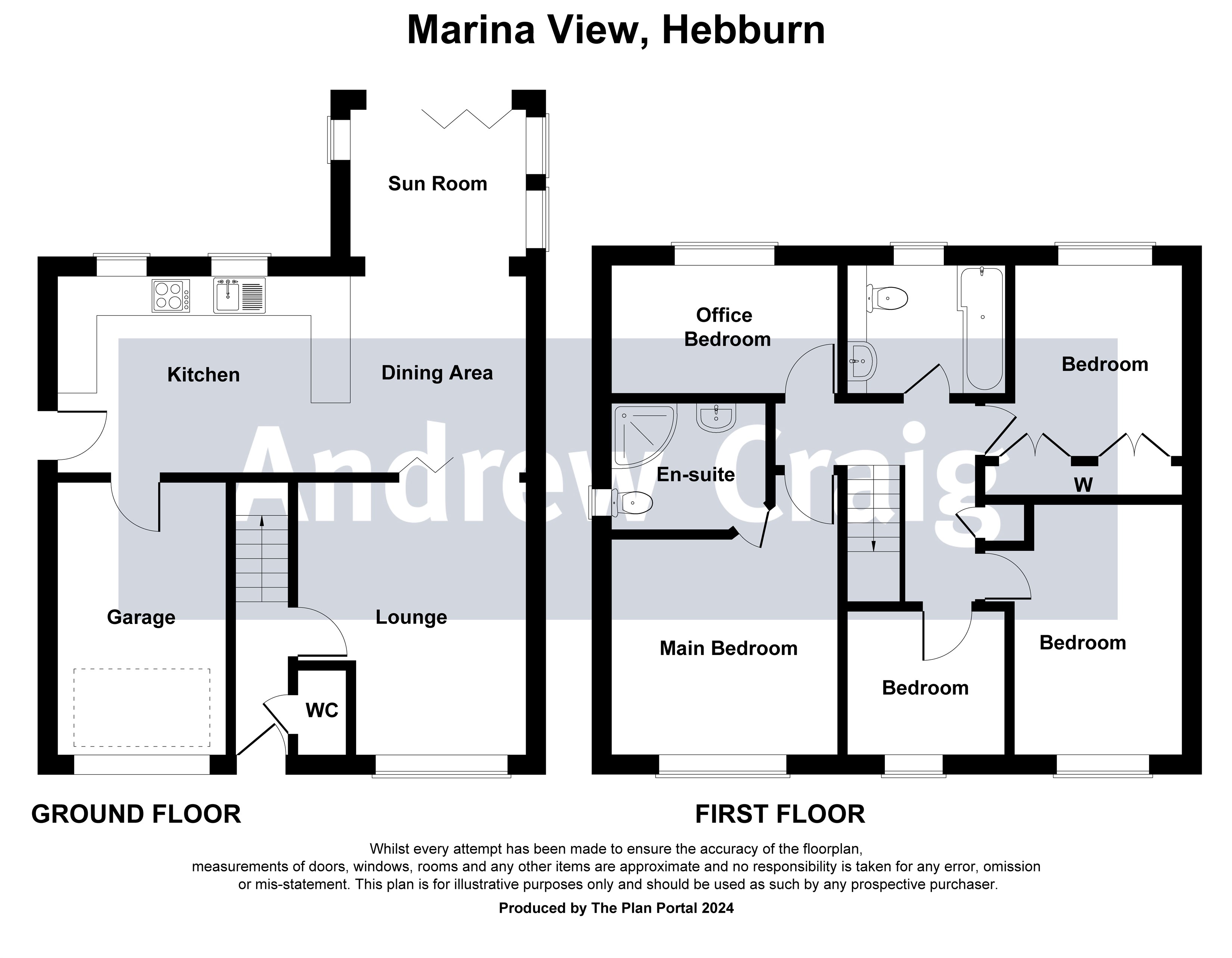5 bed detached house for sale in Marina View, Hebburn - Property floorplan