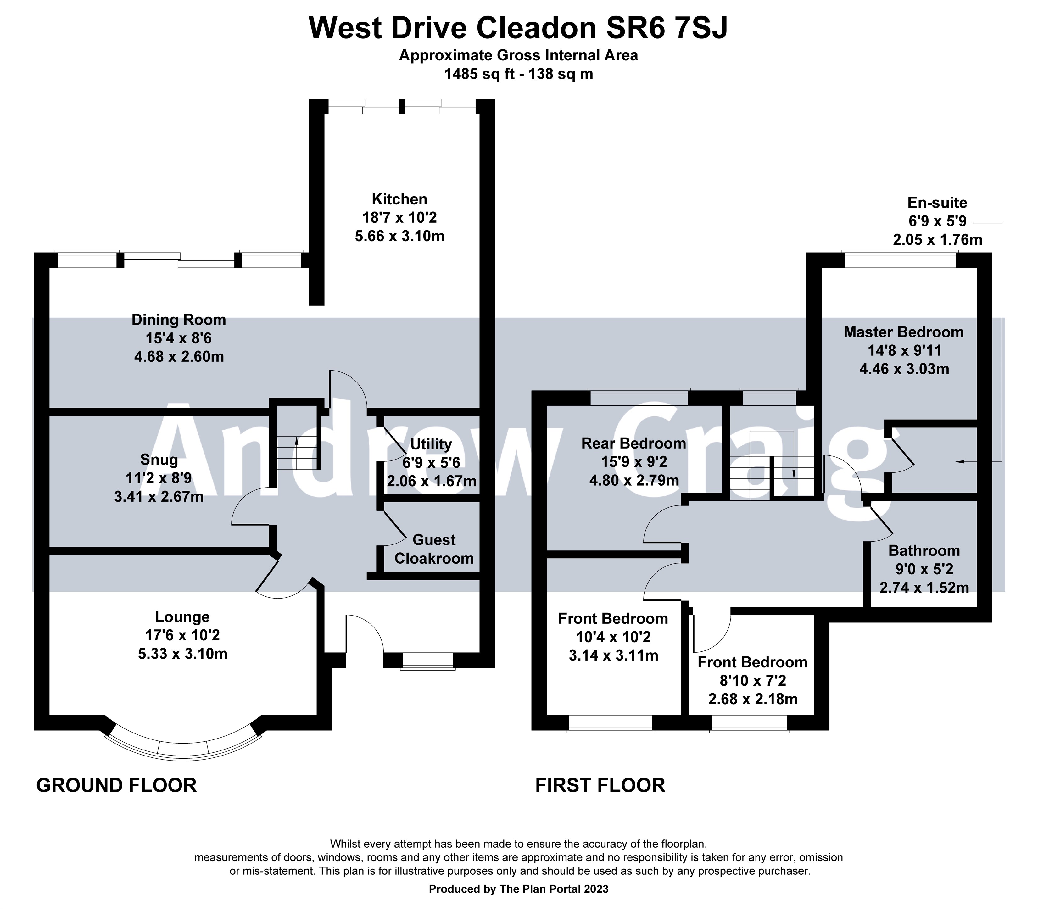 4 bed semi-detached house for sale in West Drive, Cleadon - Property floorplan