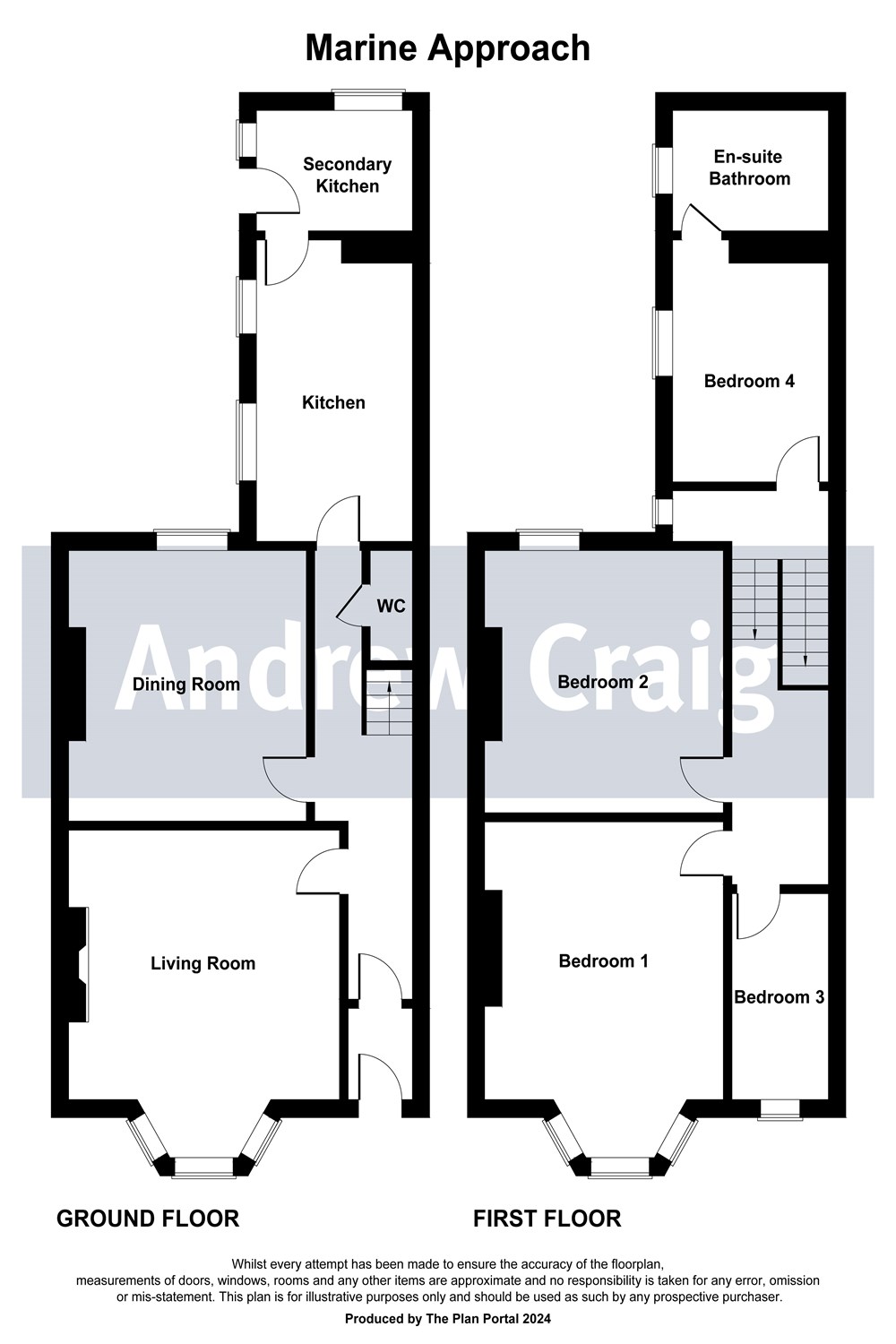 4 bed house for sale in Marine Approach, South Shields - Property floorplan