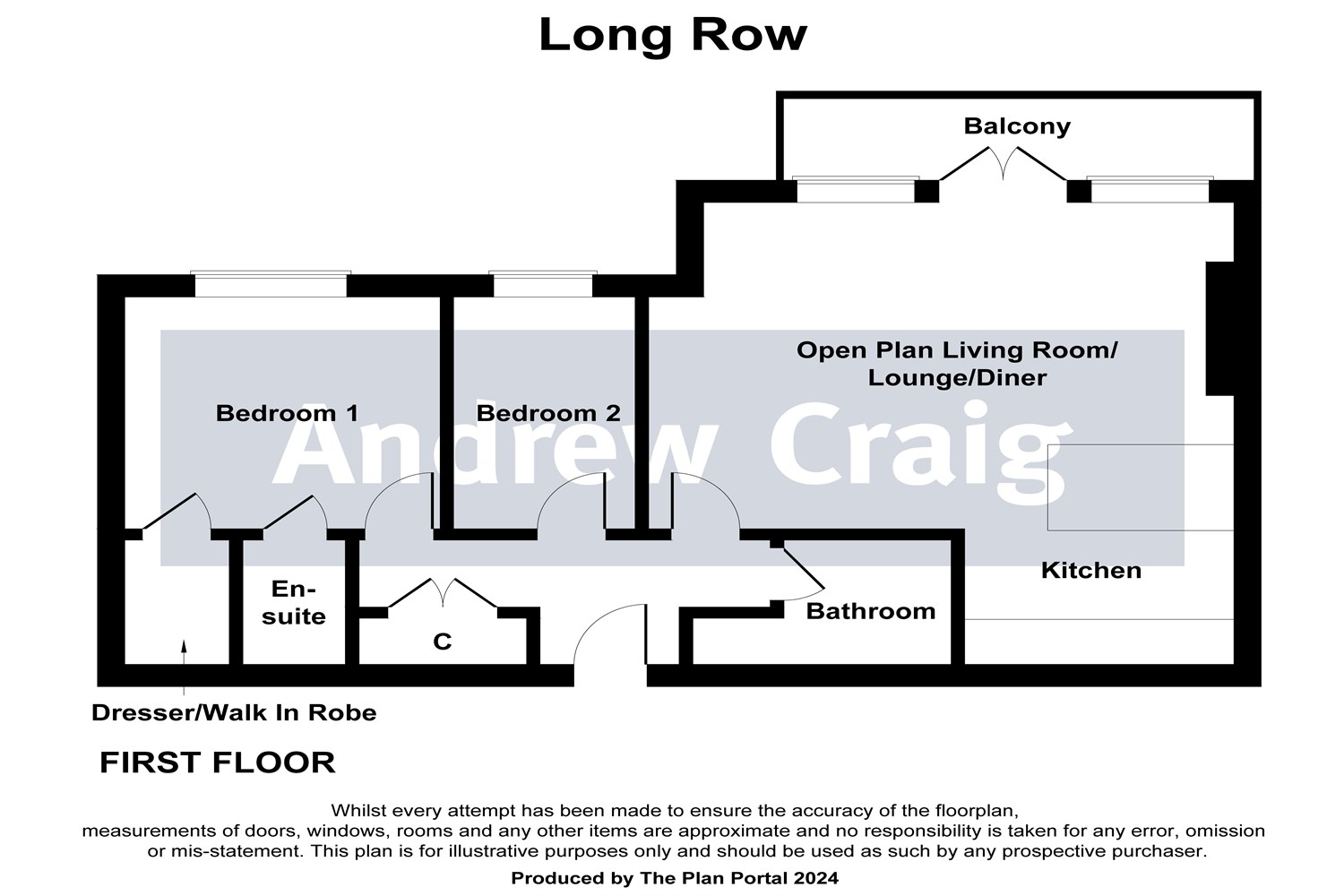 2 bed flat for sale in Long Row, South Shields - Property floorplan