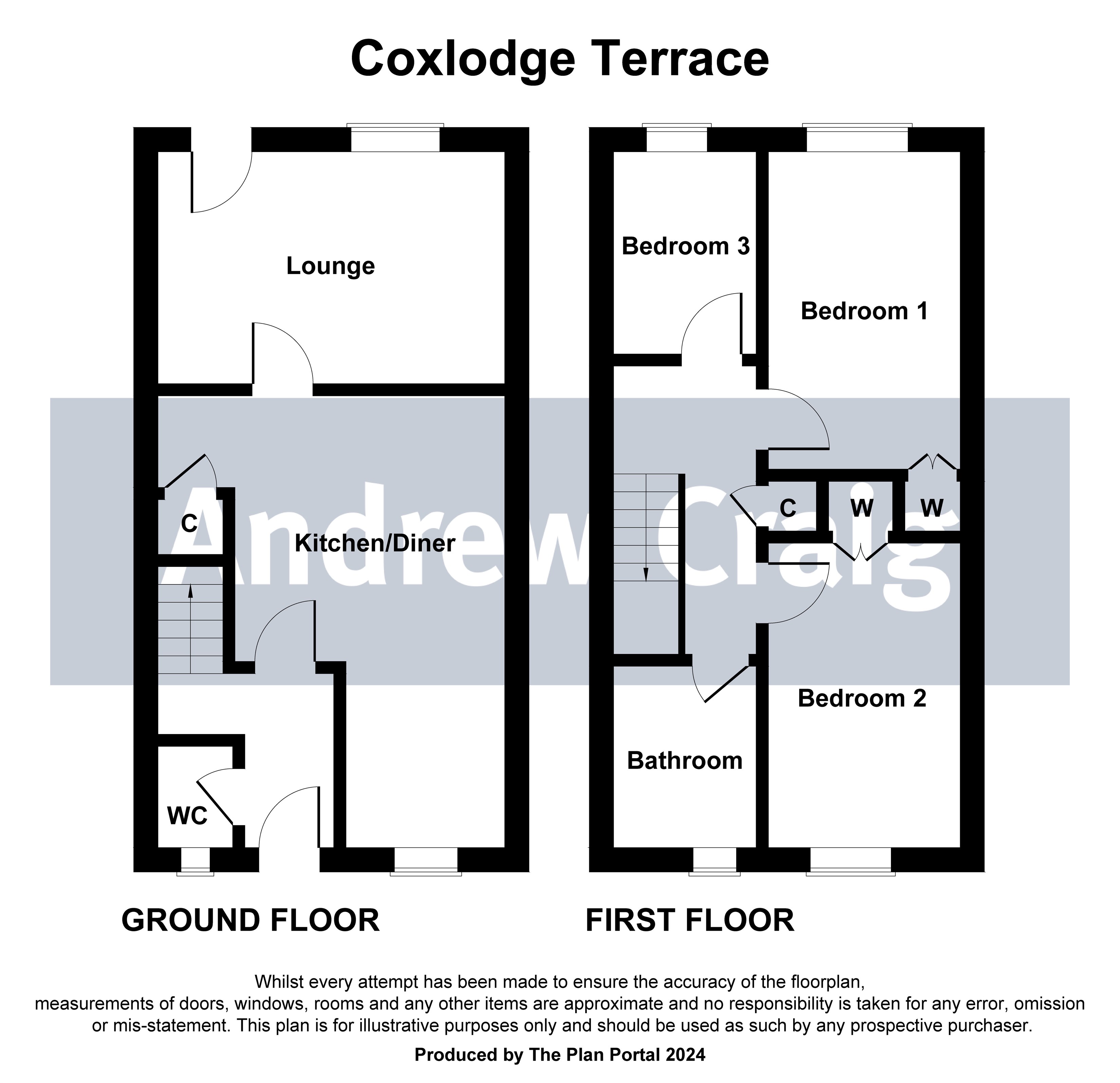 3 bed house for sale in Coxlodge Terrace, Gosforth - Property floorplan