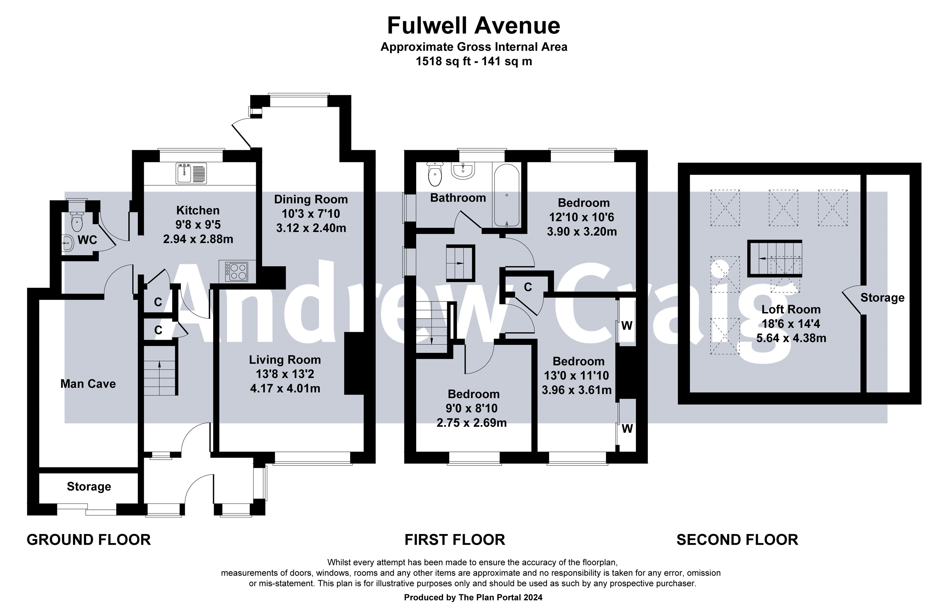 3 bed semi-detached house for sale in Fulwell Avenue, South Shields - Property floorplan