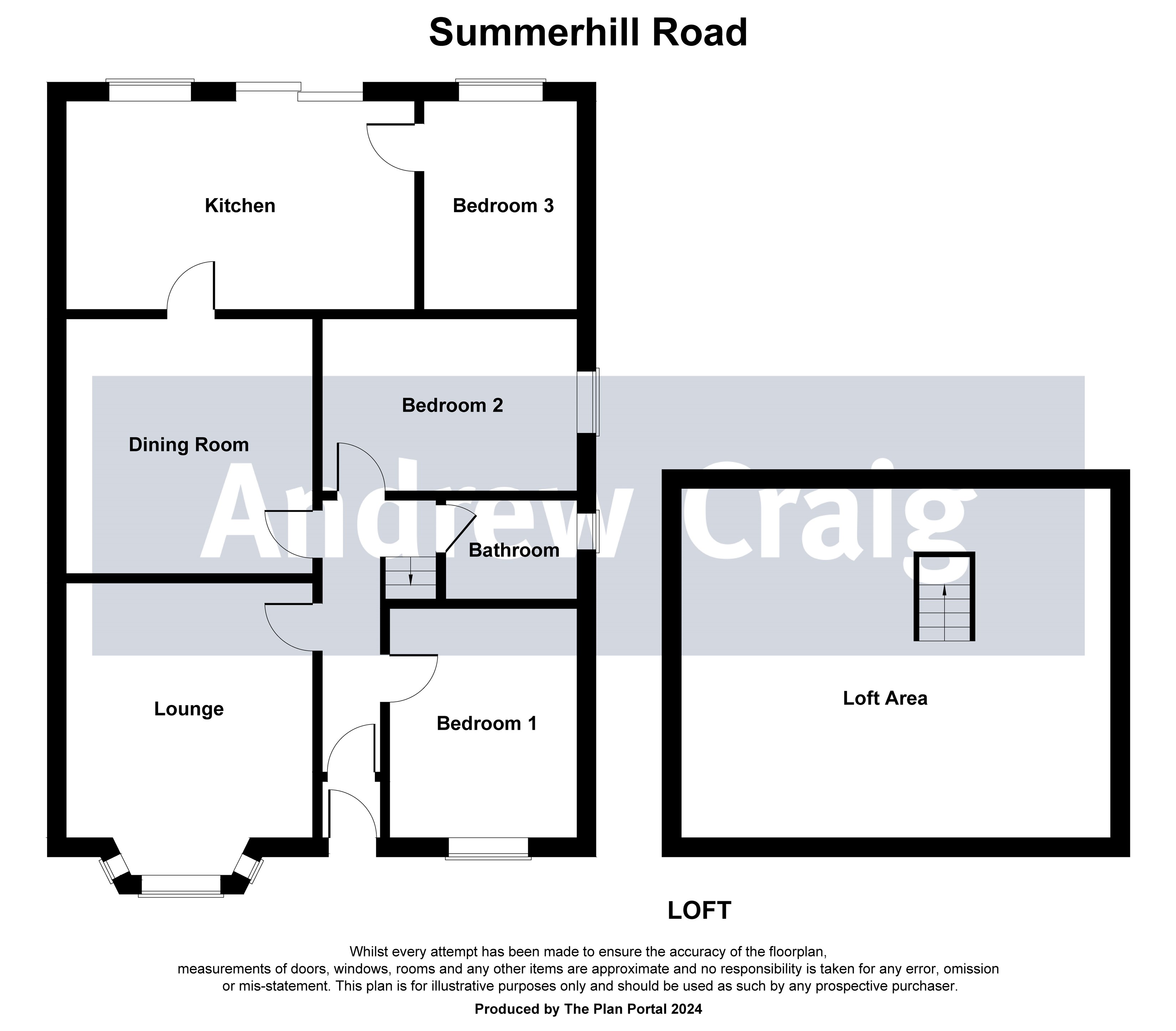 3 bed semi-detached bungalow for sale in Summerhill Road, South Shields - Property floorplan