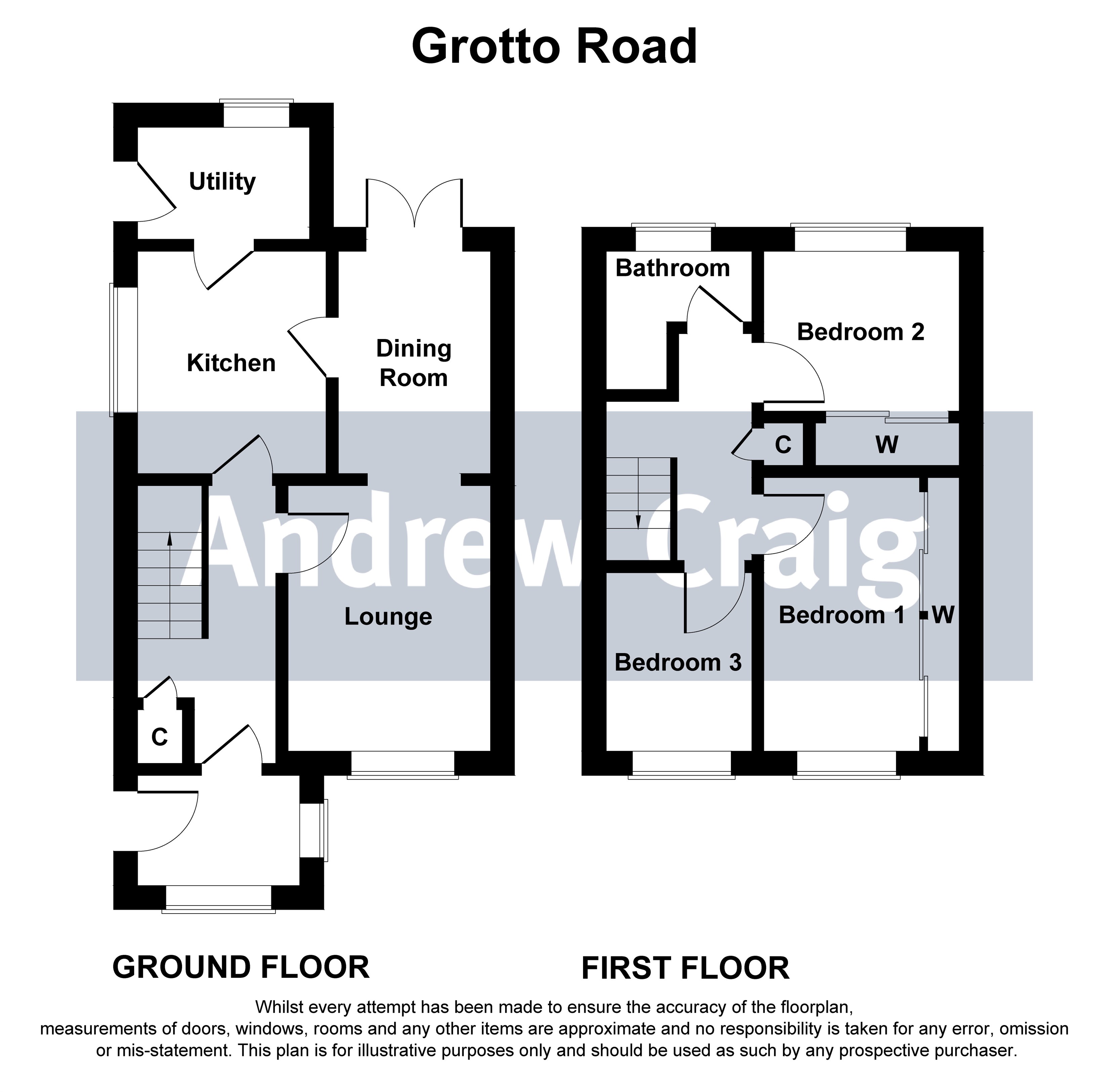 3 bed semi-detached house for sale in Grotto Road, South Shields - Property floorplan