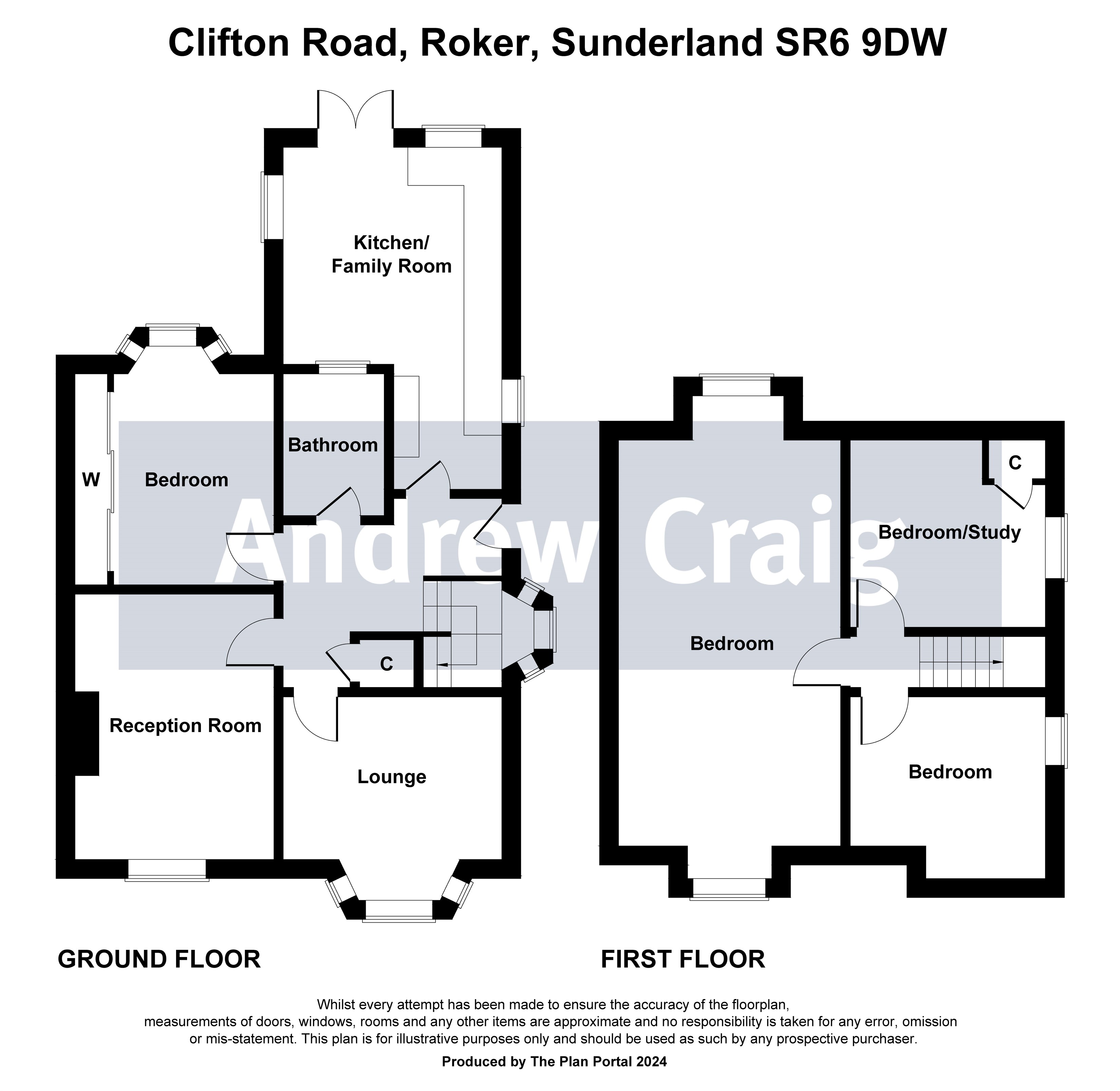 4 bed semi-detached bungalow for sale in Clifton Road, Sunderland - Property floorplan