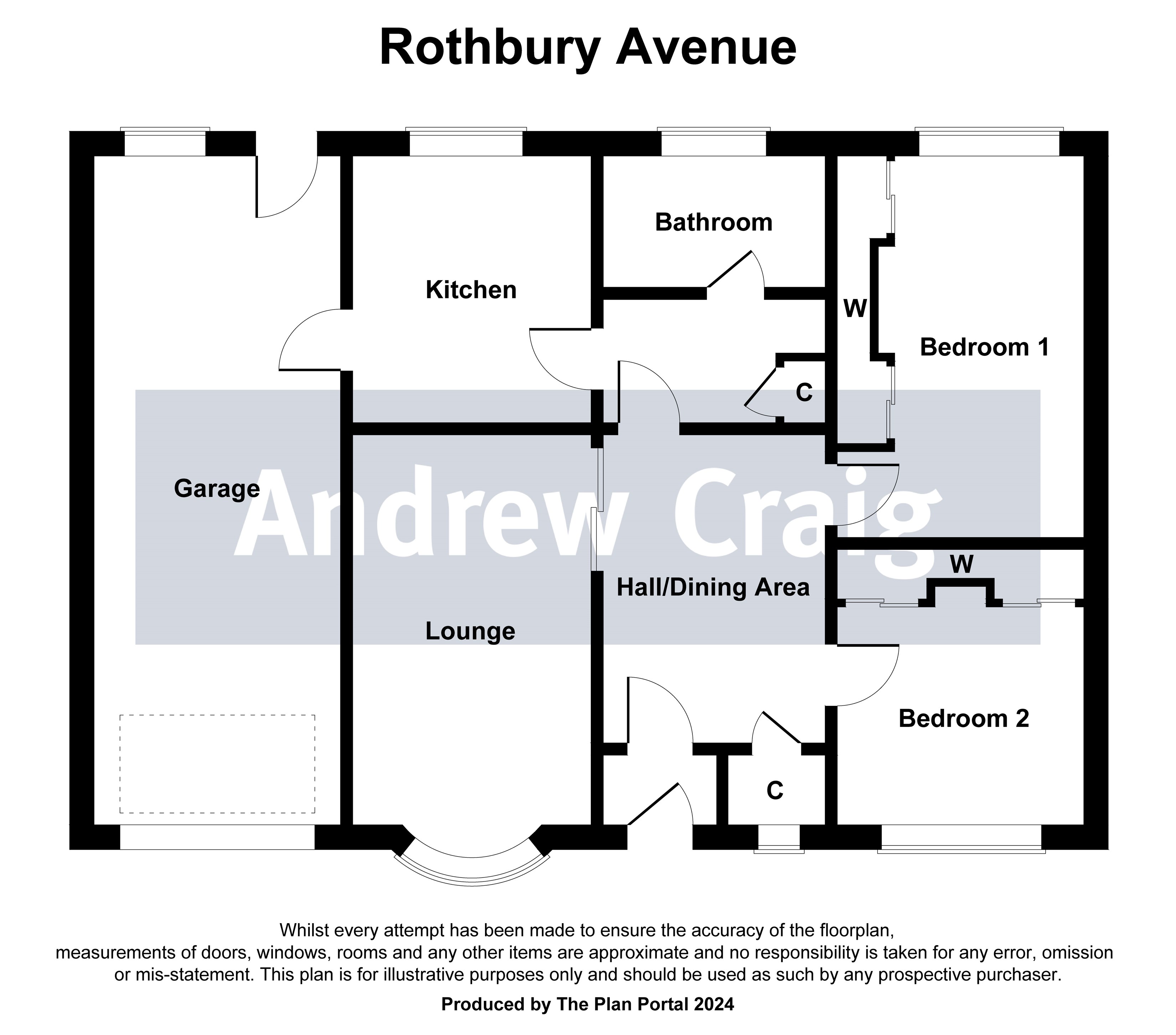 2 bed semi-detached bungalow for sale in Rothbury Avenue, Gosforth - Property floorplan