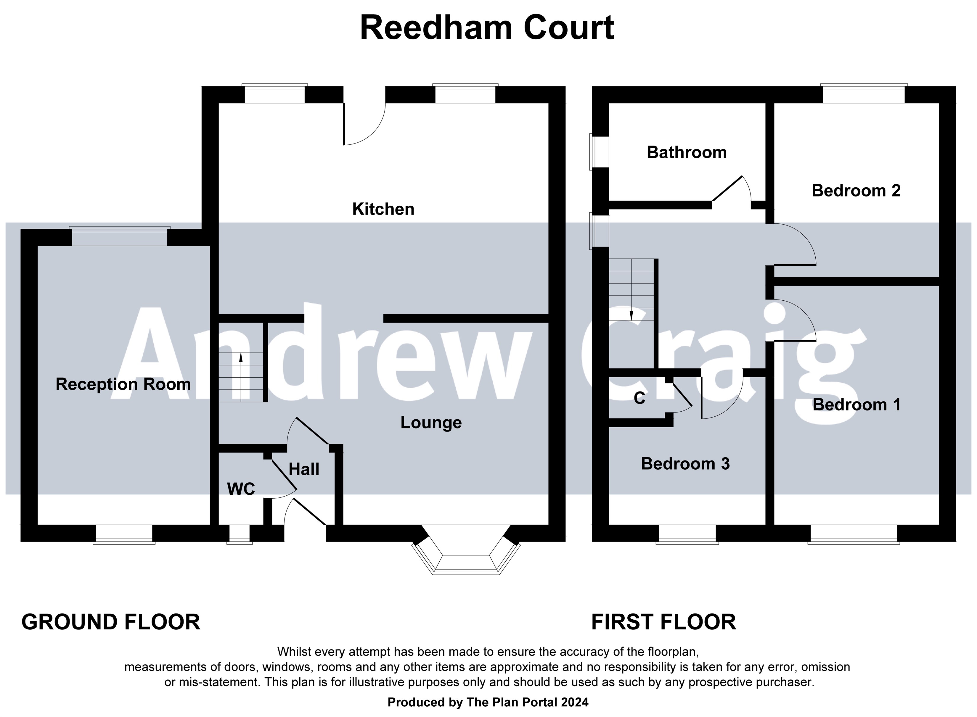 3 bed semi-detached house for sale in Reedham Court, Meadow Rise - Property floorplan
