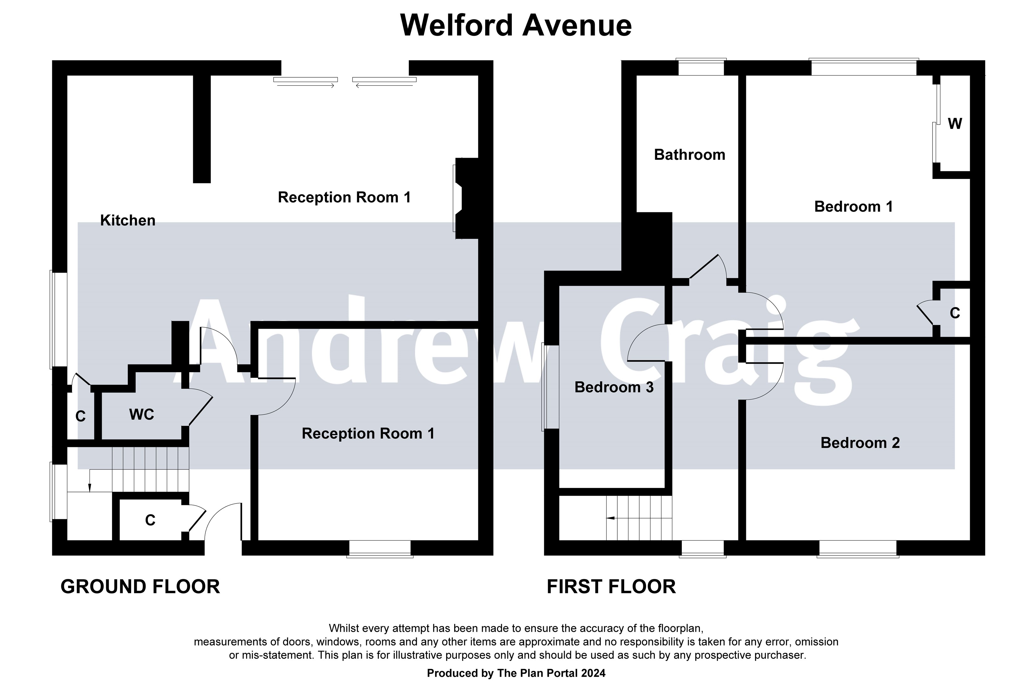 3 bed semi-detached house for sale in Welford Avenue, Gosforth - Property floorplan