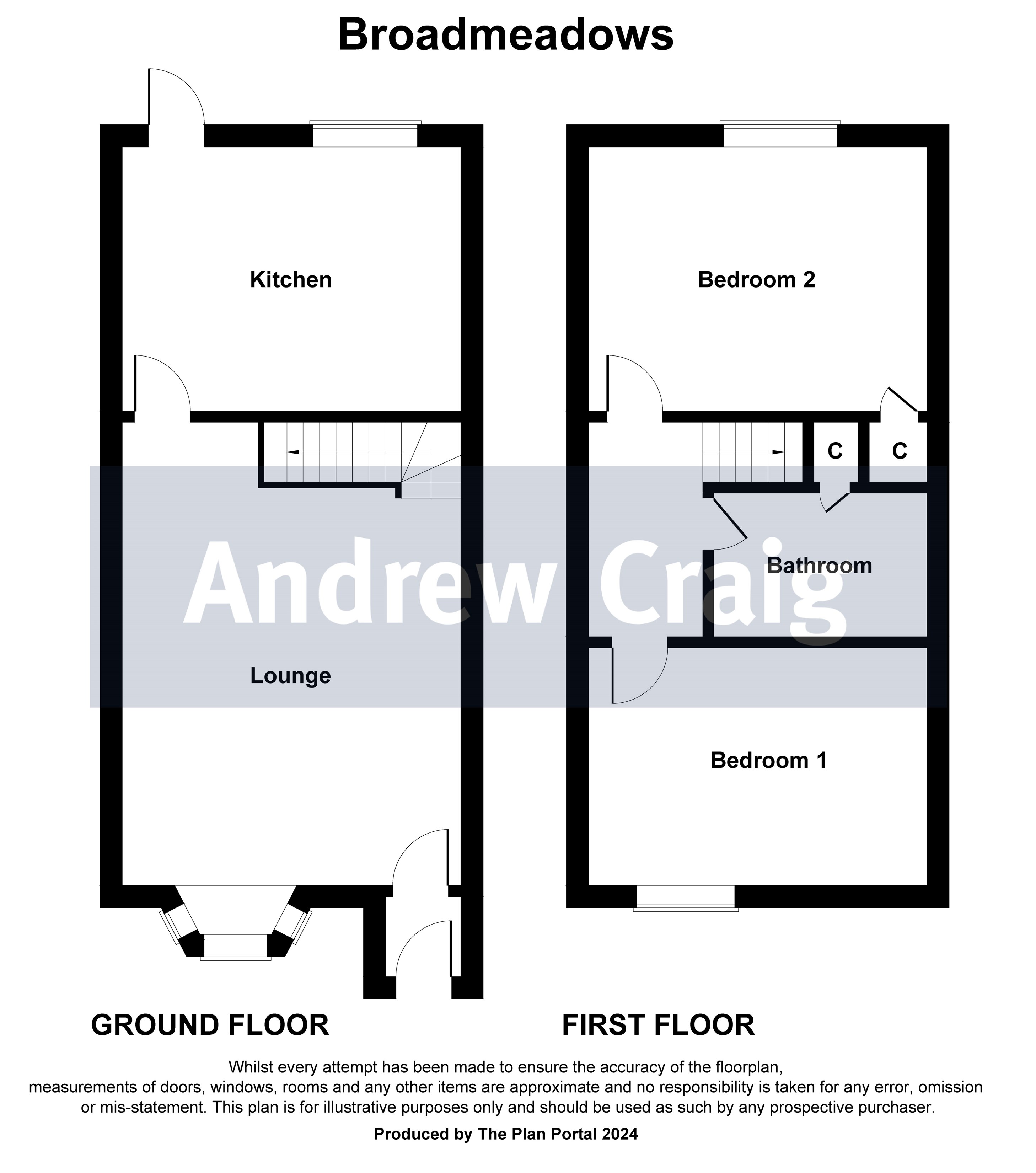 2 bed end of terrace house for sale in Broad Meadows, Kenton - Property floorplan