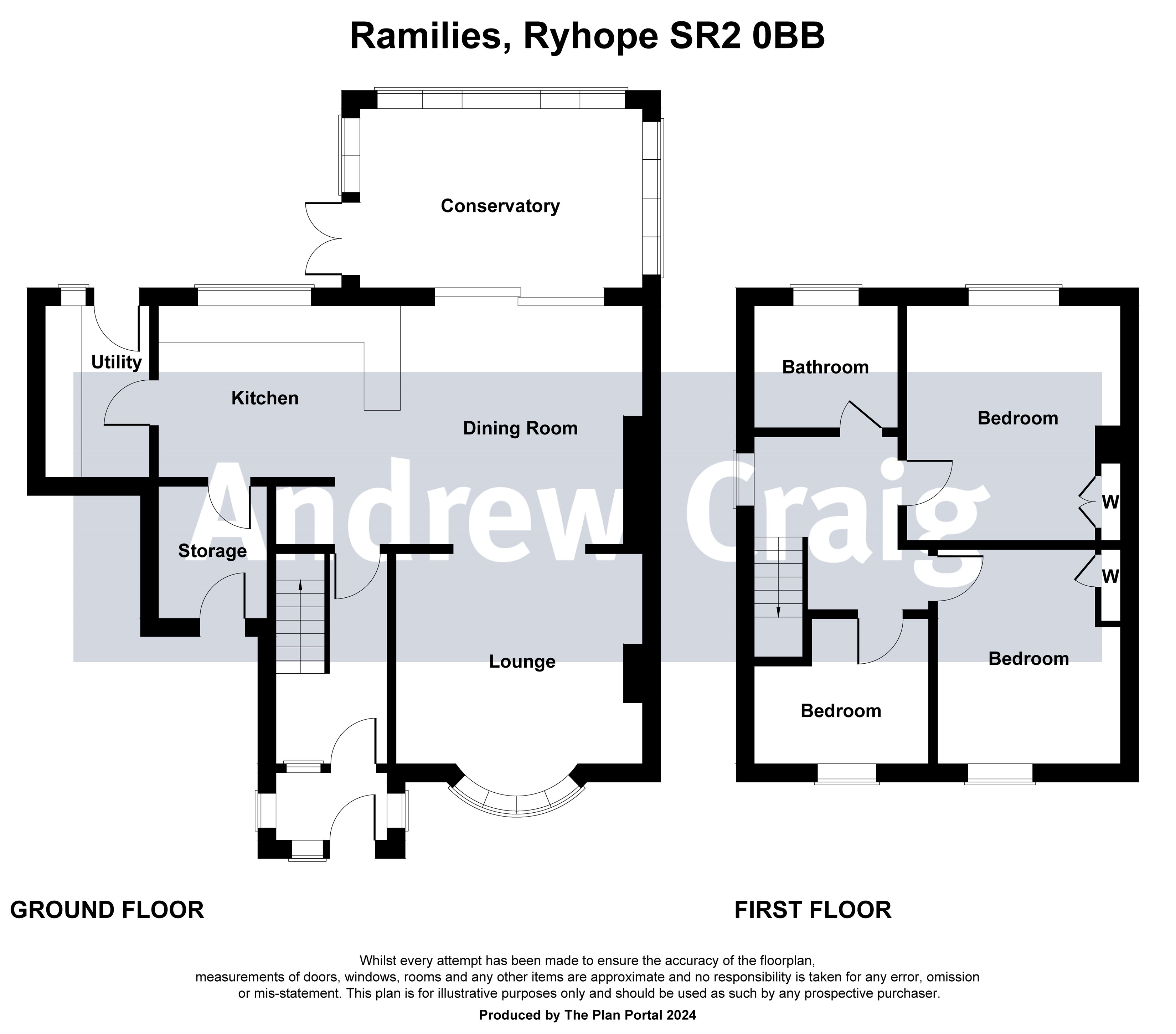 3 bed semi-detached house for sale in Ramilies, Ryhope - Property floorplan