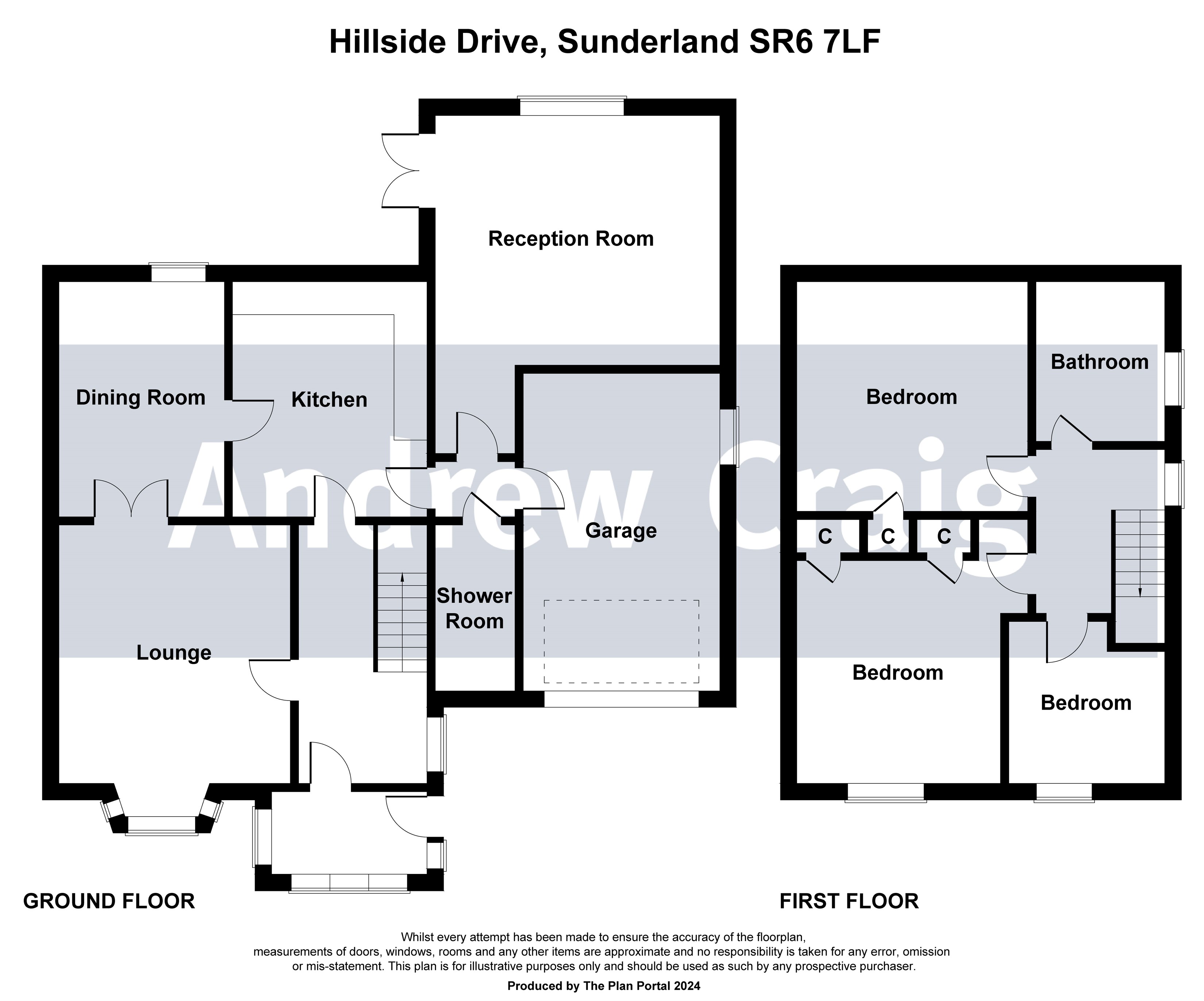 3 bed semi-detached house for sale in Hillside Drive, Sunderland - Property floorplan
