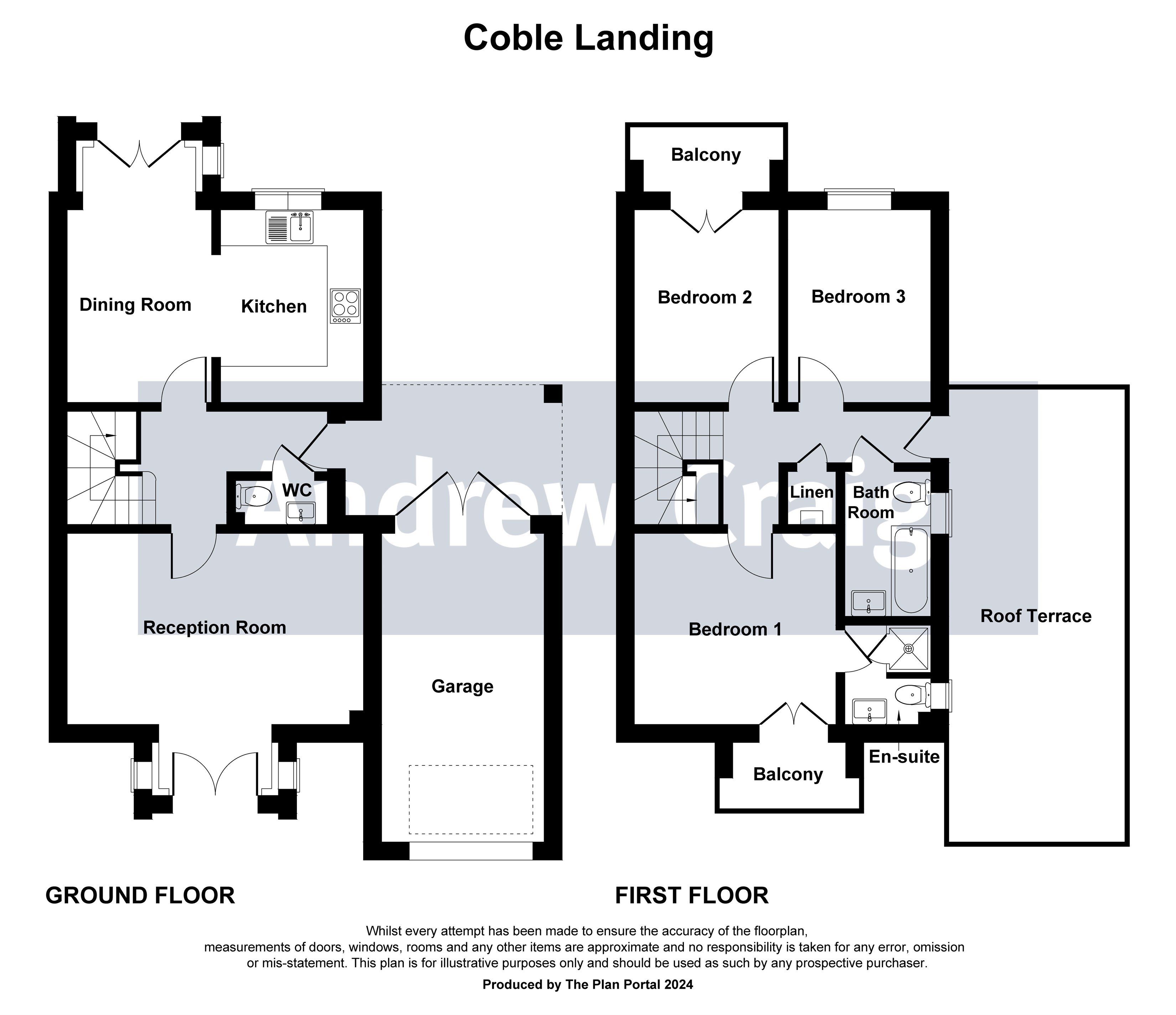 3 bed semi-detached house for sale in Coble Landing, South Shields - Property floorplan