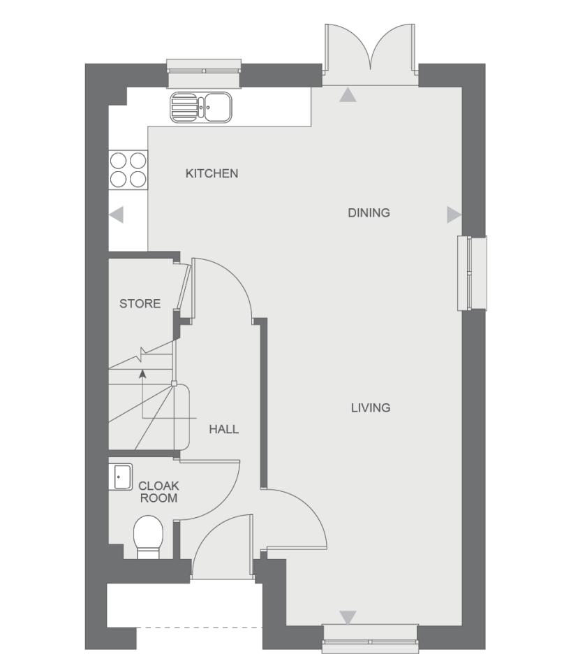 3 bed semi-detached house for sale in Ellison Grove, Hebburn - Property floorplan