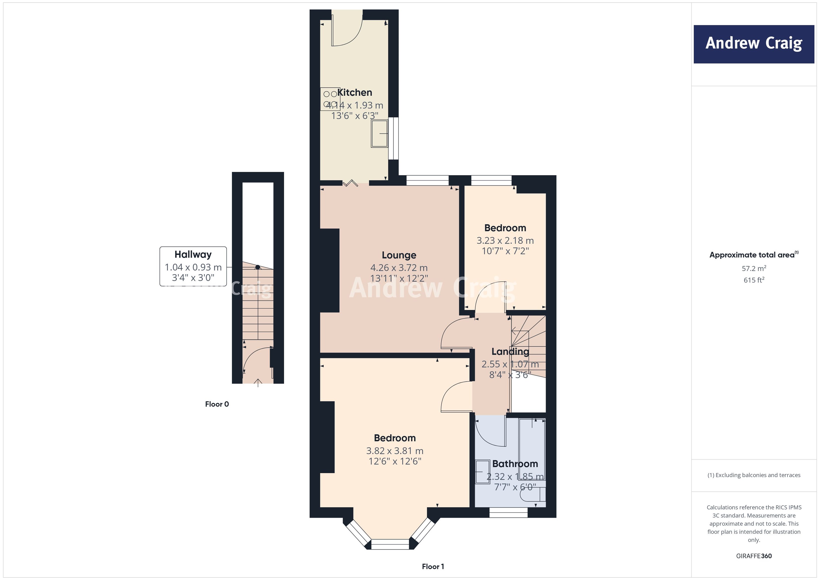 2 bed flat for sale in St. Marys Avenue, South Shields - Property floorplan