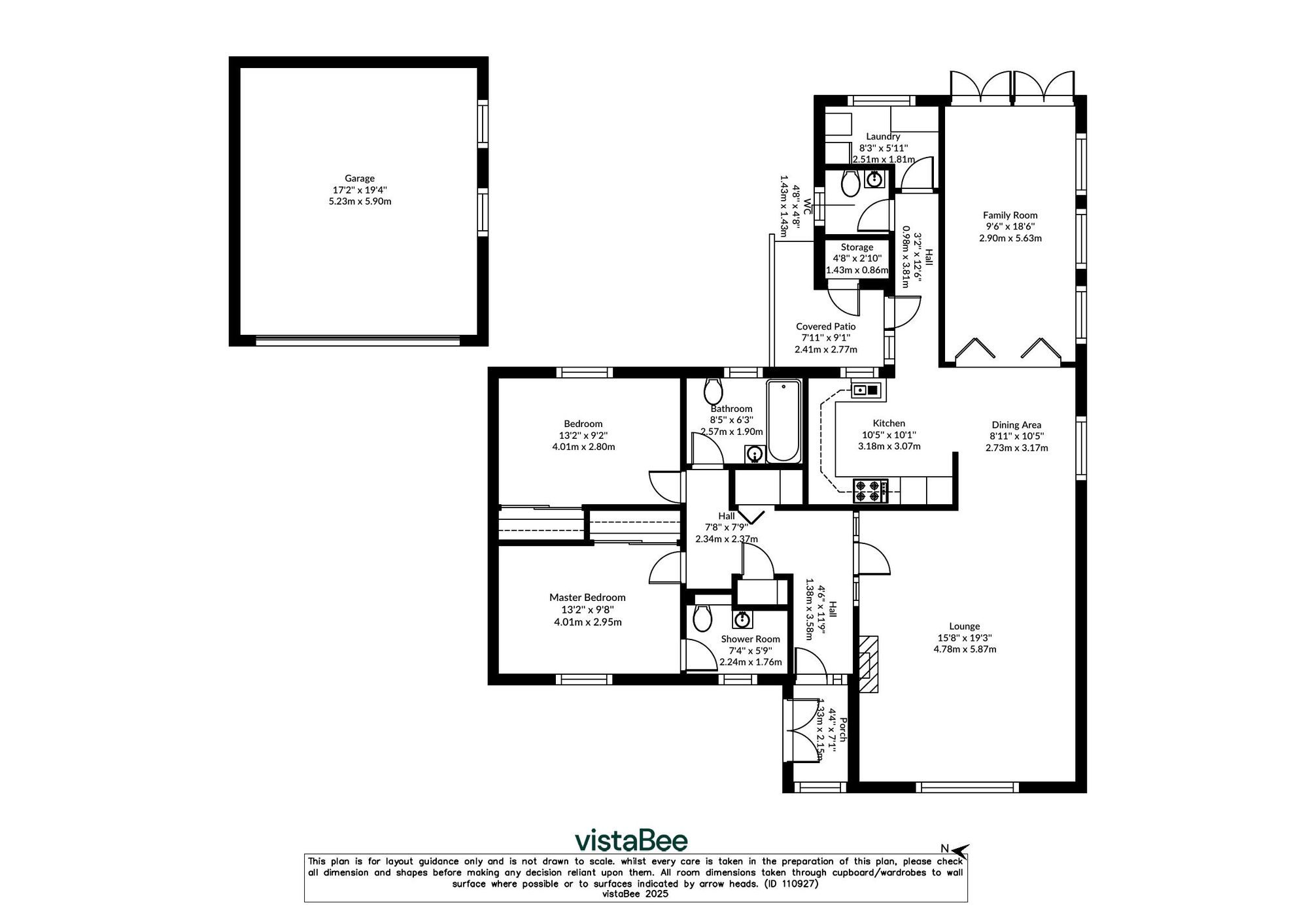 2 bed detached bungalow for sale in Buchan Drive, Dunblane - Property floorplan